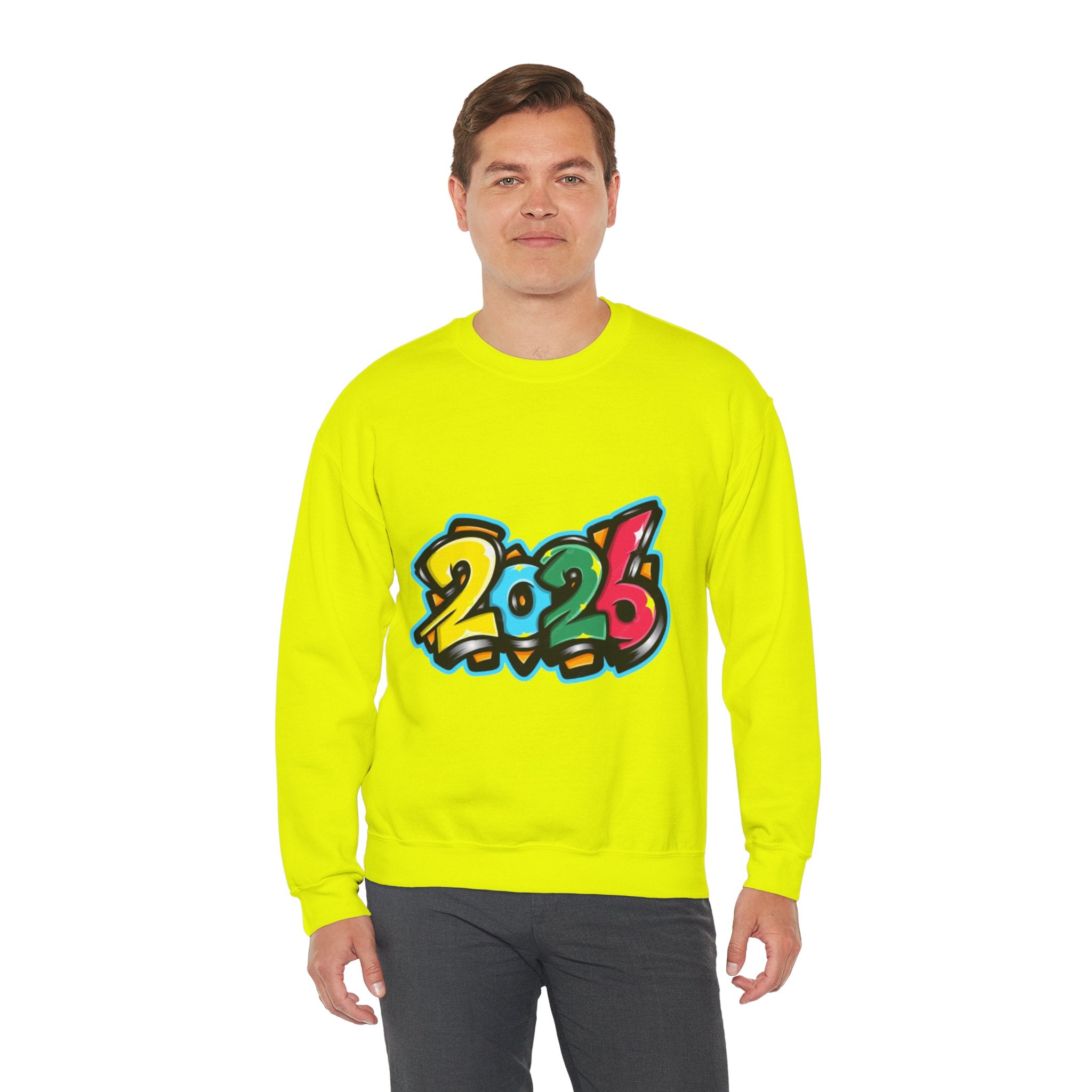 2026 Graffiti Style Unisex Heavy Blend™ Crewneck Sweatshirt