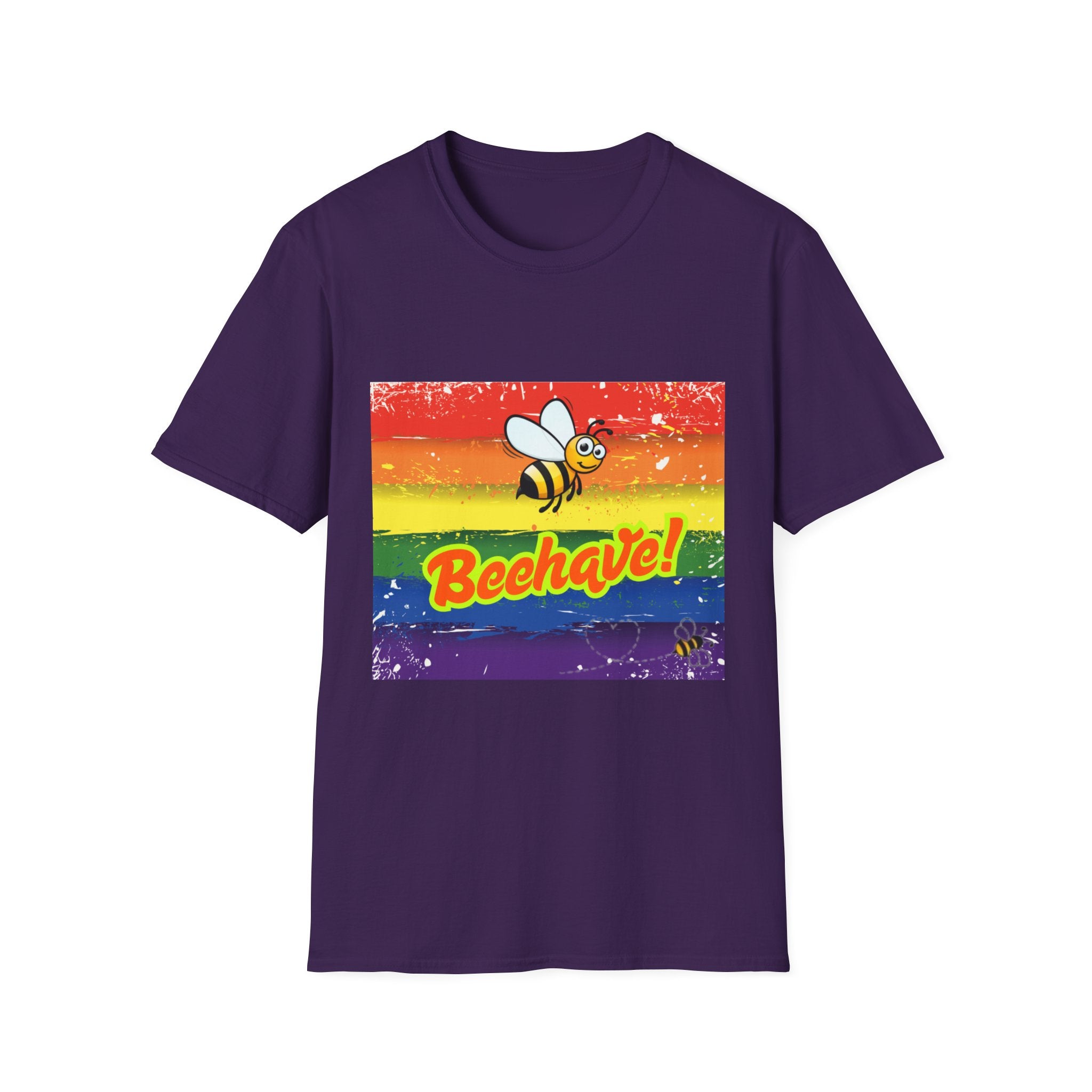 Beehave Rainbow Unisex Softstyle T-Shirt