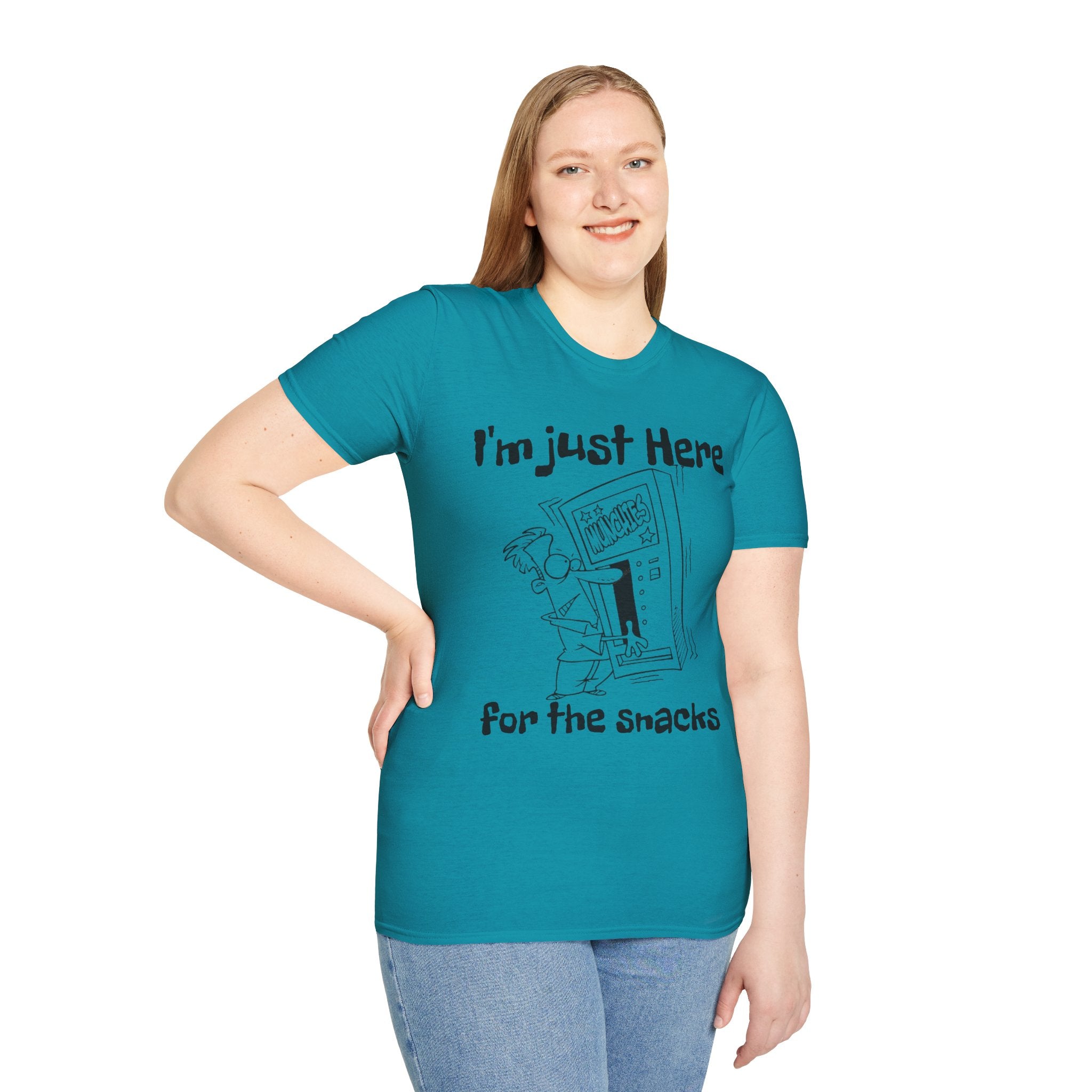 I'm Just Here For The Snacks Unisex SoftstyleT-Shirt
