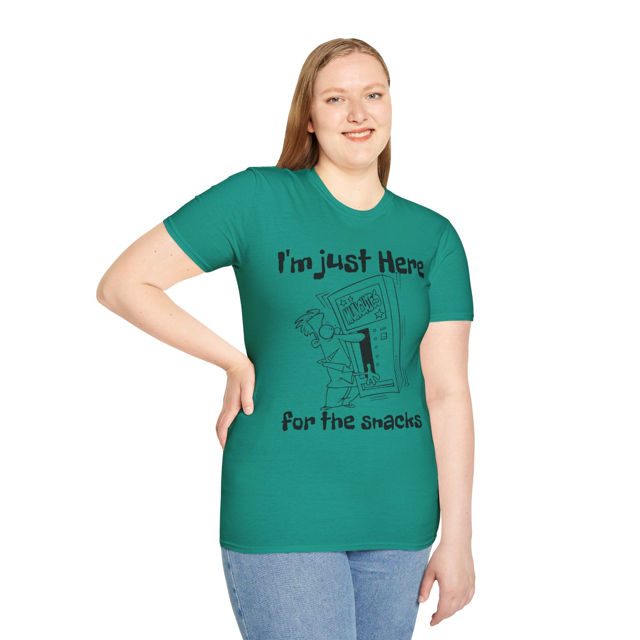 I'm Just Here For The Snacks Unisex SoftstyleT-Shirt