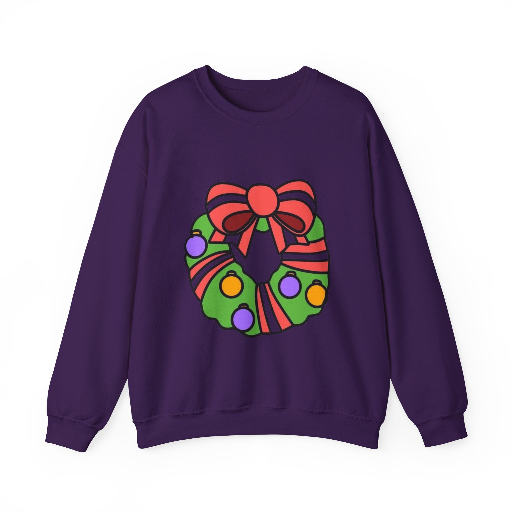 Holiday Wreath Unisex Heavy Blend™ Crewneck Sweatshirt
