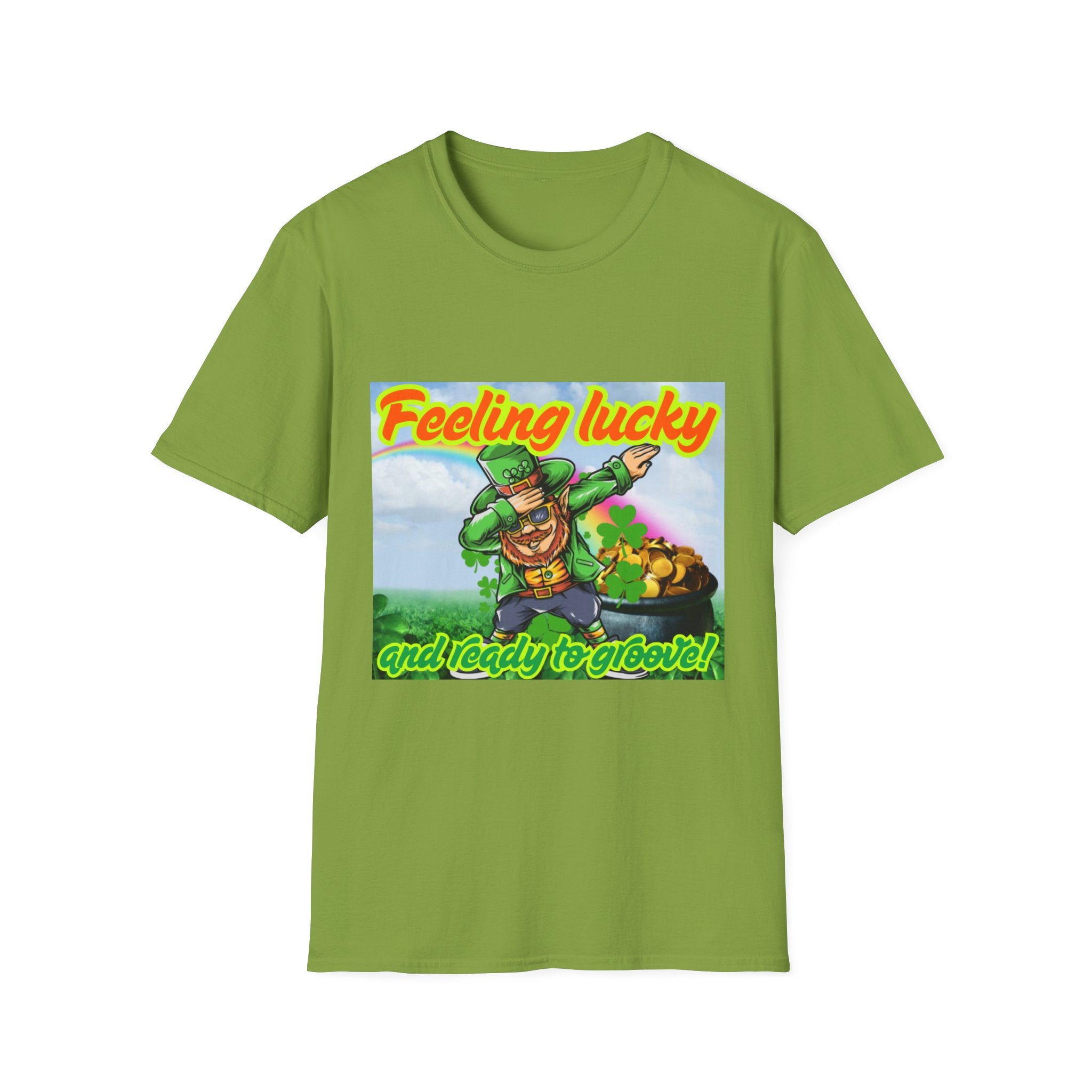 Feeling Lucky And Ready To Groove! Unisex Softstyle T-Shirt