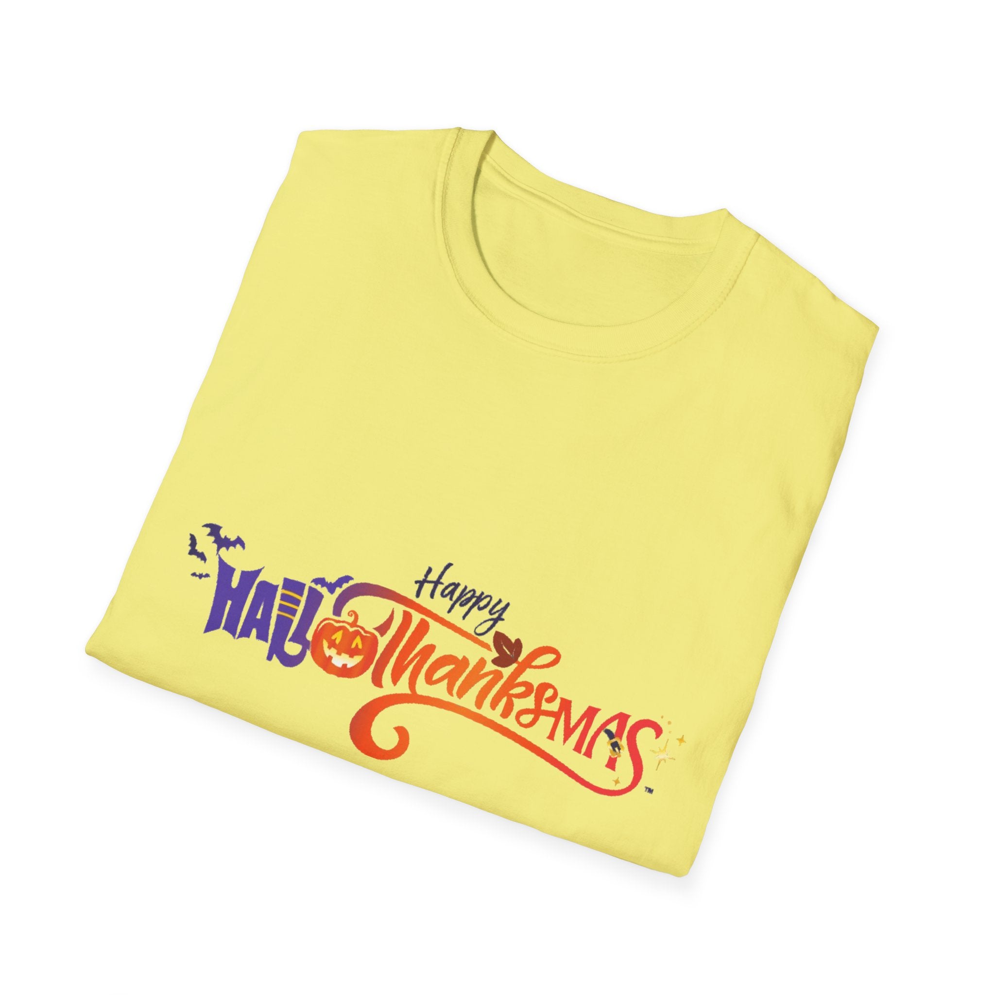 Happy Hallothanksmas Unisex Softstyle T-Shirt