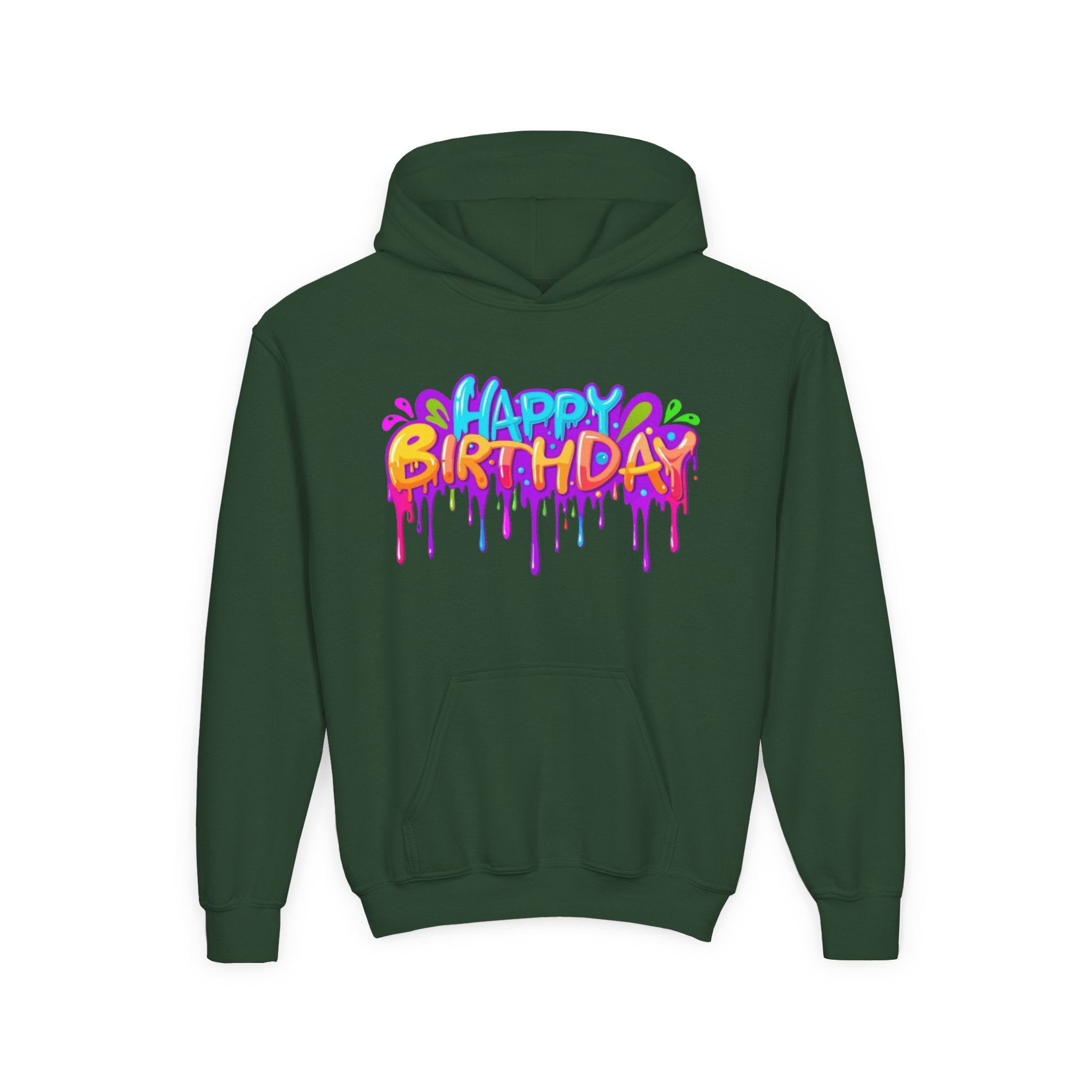 Happy Birthday Youth Heavy Blend Hoodie Personalize It!