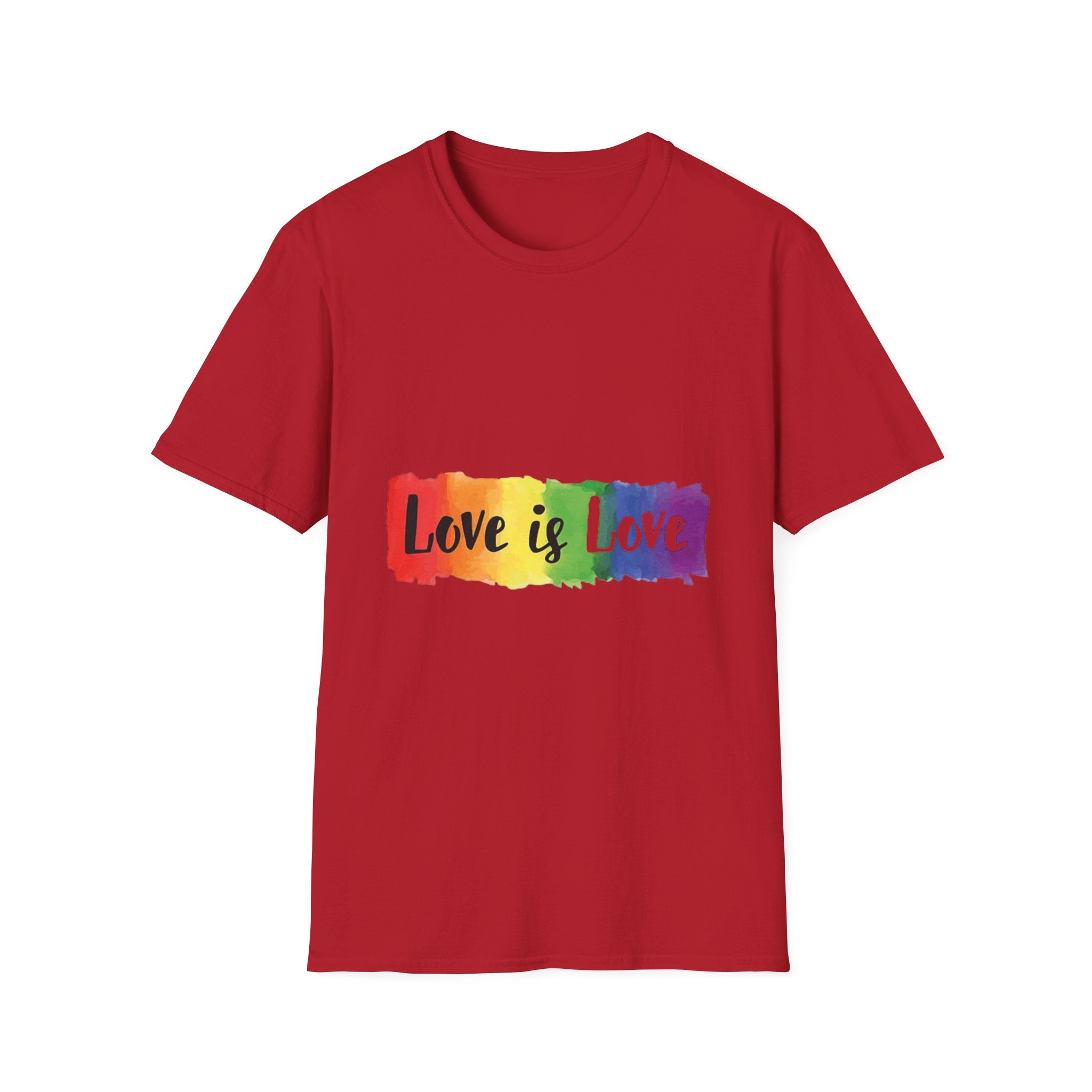Rainbow Love is Love Unisex Softstyle T-Shirt