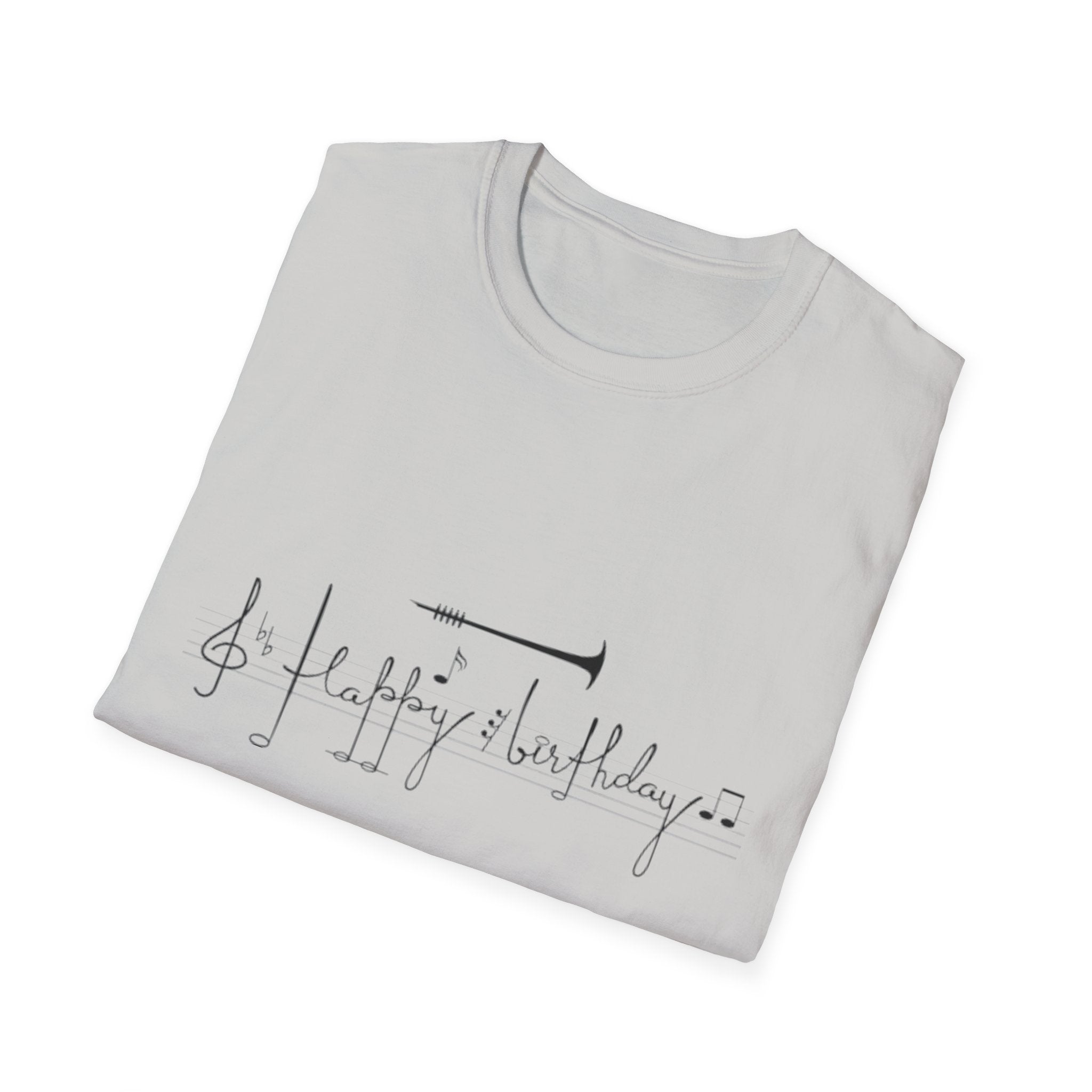 Music Note Birthday Unisex Softstyle T-Shirt-Personalize It!