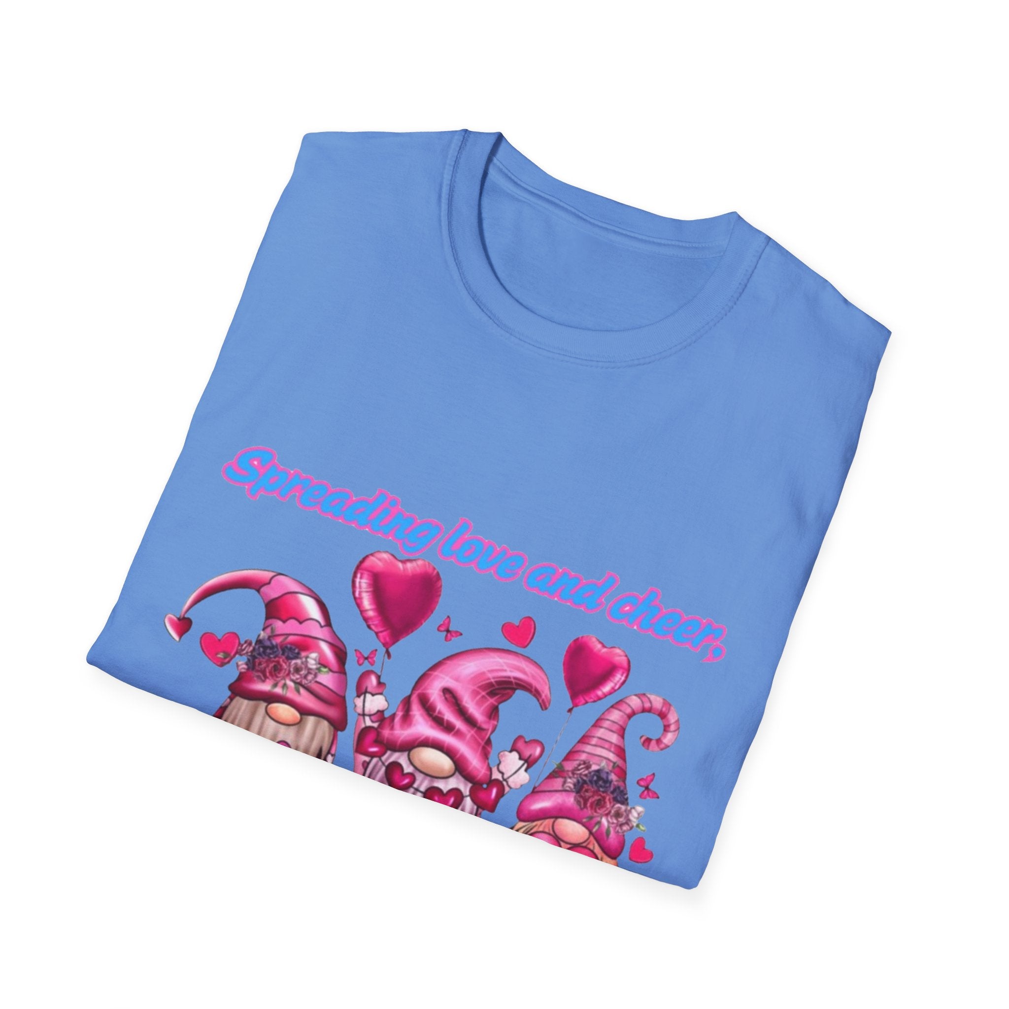 Spreading Love And Cheer One Gnome At A Time Unisex Softstyle T-Shirt