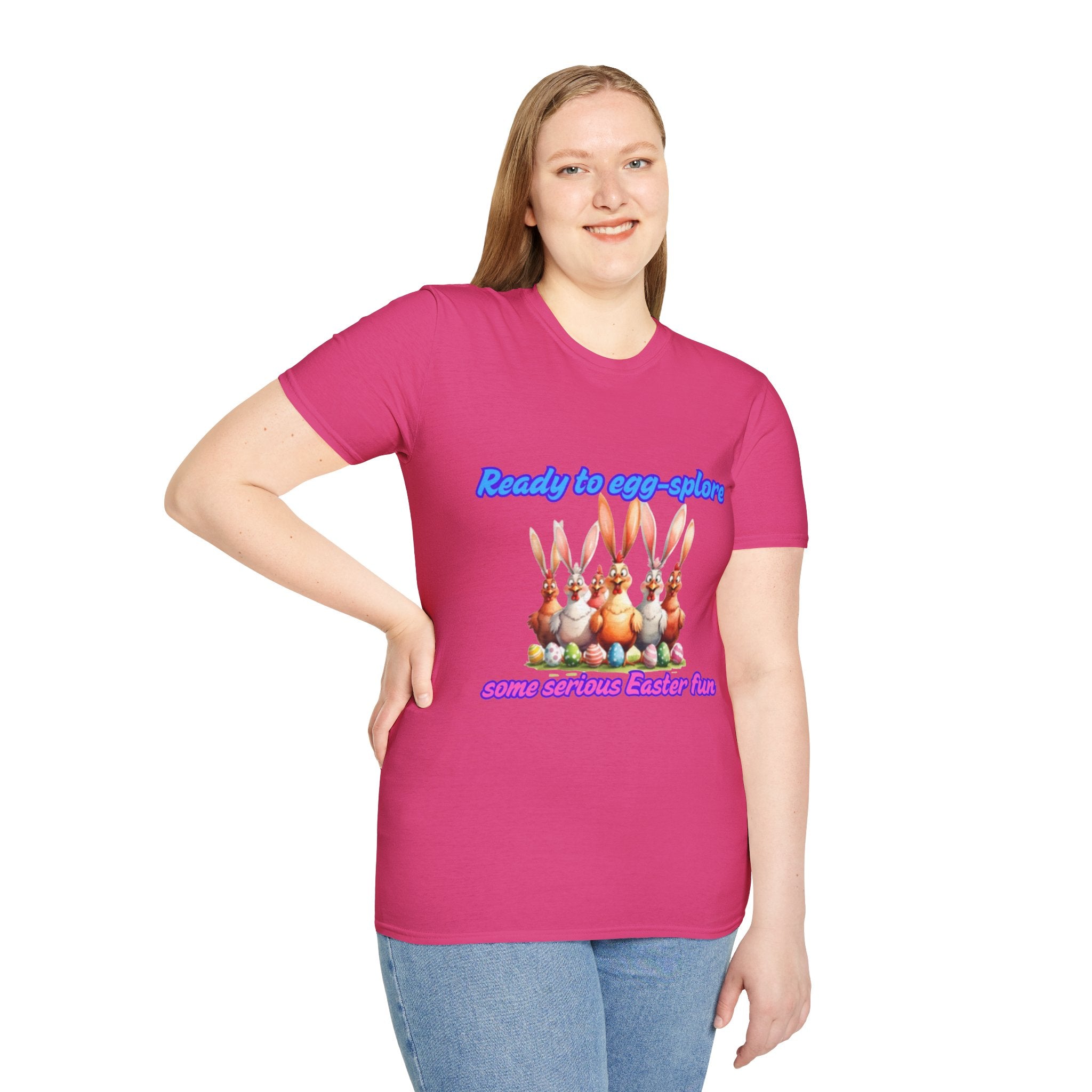 Ready To Egg-splore Some Serious Easter Fun Unisex Softstyle T-Shirt