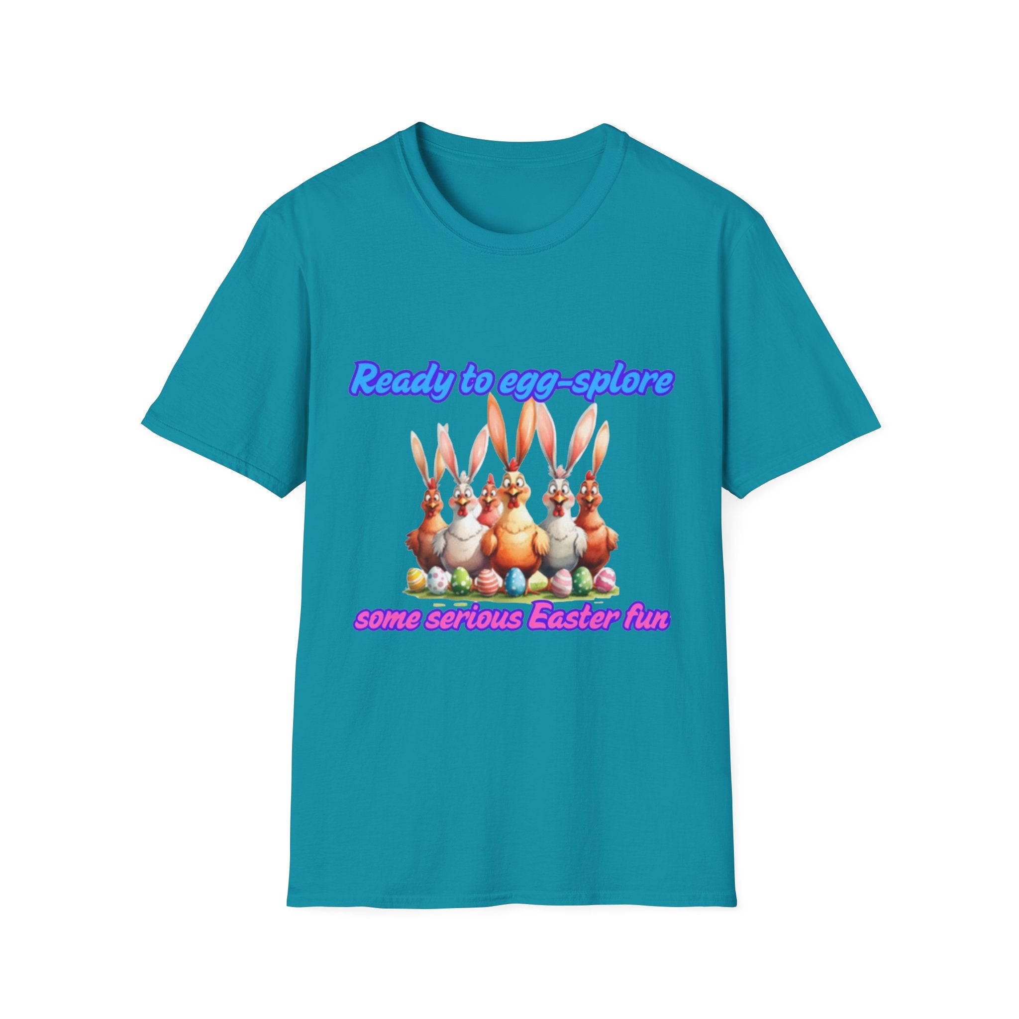 Ready To Egg-splore Some Serious Easter Fun Unisex Softstyle T-Shirt