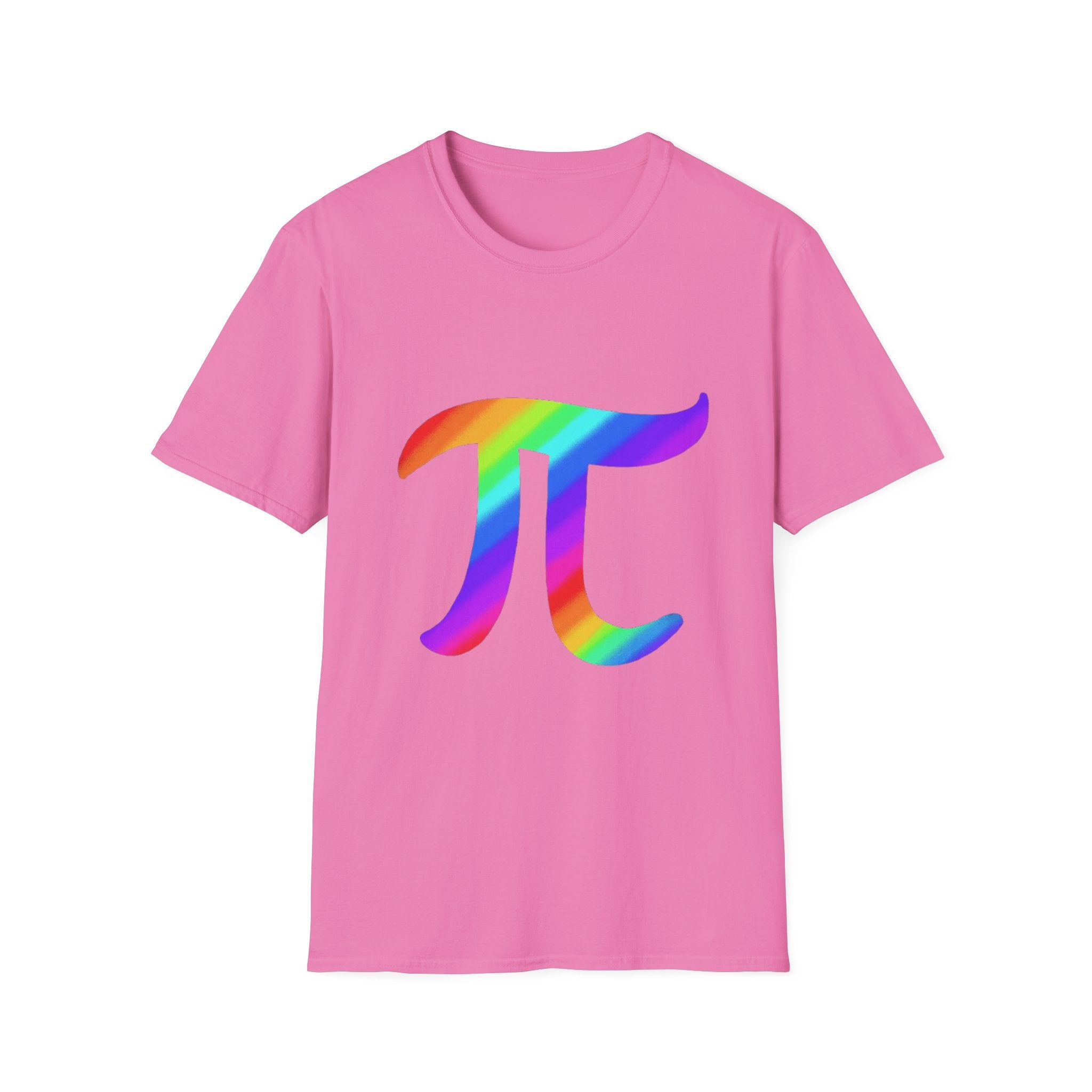 Rainbow Pi Symbol Unisex Softstyle T-Shirt