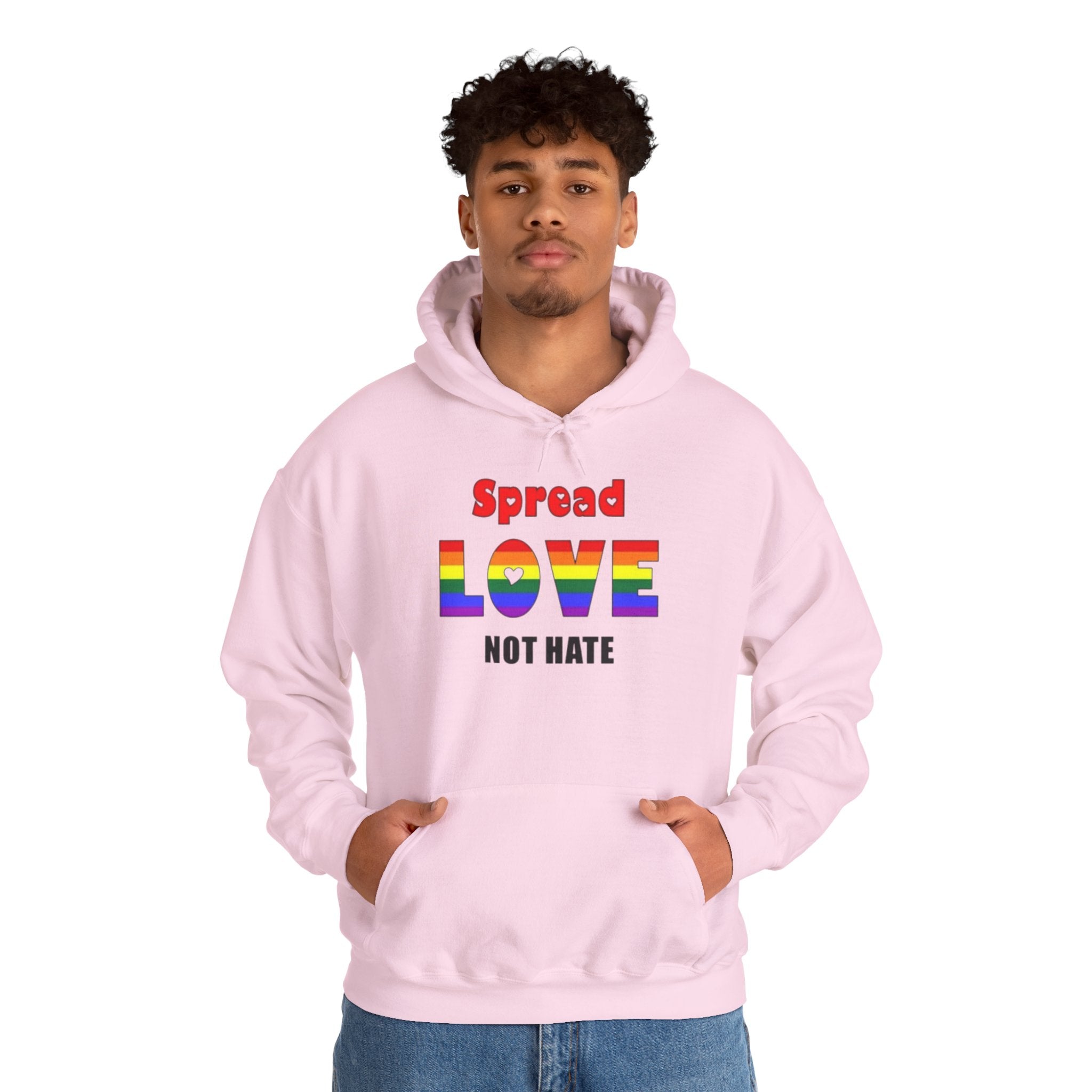 Spread Love Not Hate Unisex Hoodie