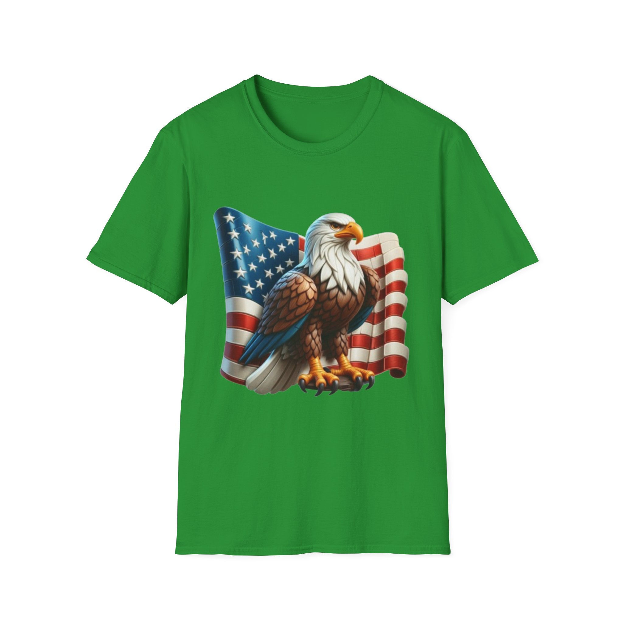 Patriotic Eagle Unisex Softstyle T-Shirt