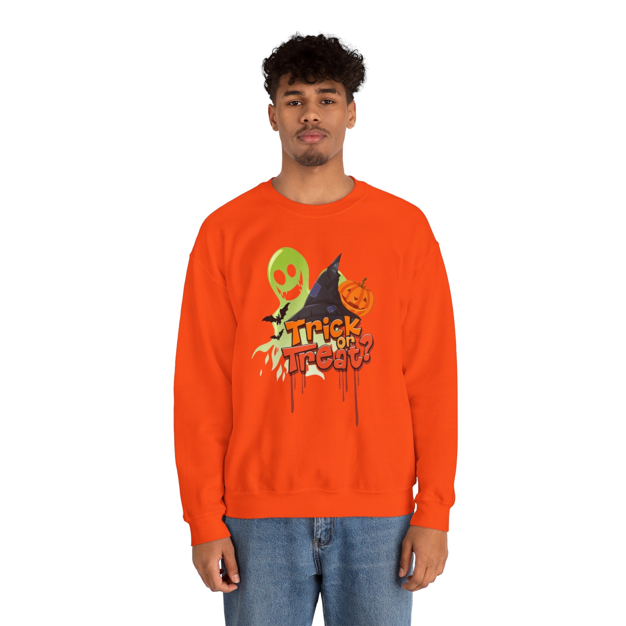 Halloween Trick or Treat Unisex Heavy Blend™ Crewneck Sweatshirt