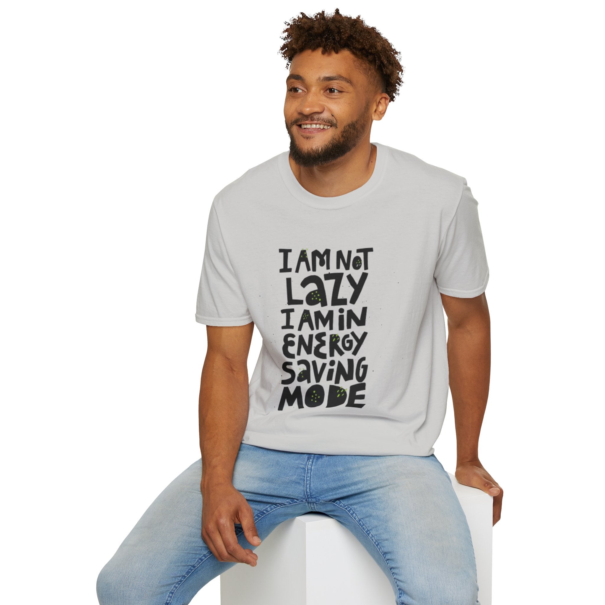 I'm Not Lazy I'm In Energy Saving Mode Unisex Softstyle T-Shirt