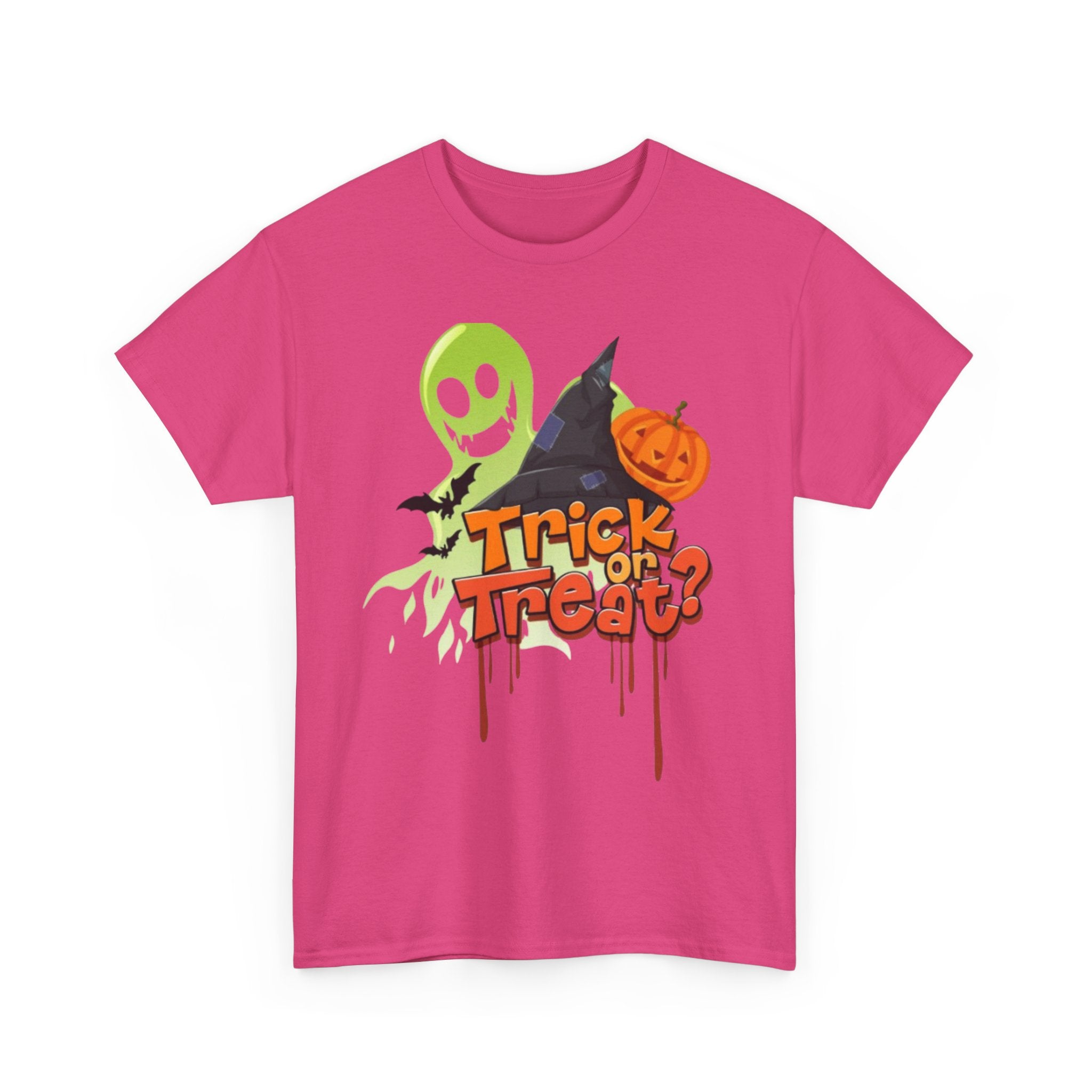 Halloween Trick or Treat Unisex Heavy Cotton Short Sleeve T-Shirt