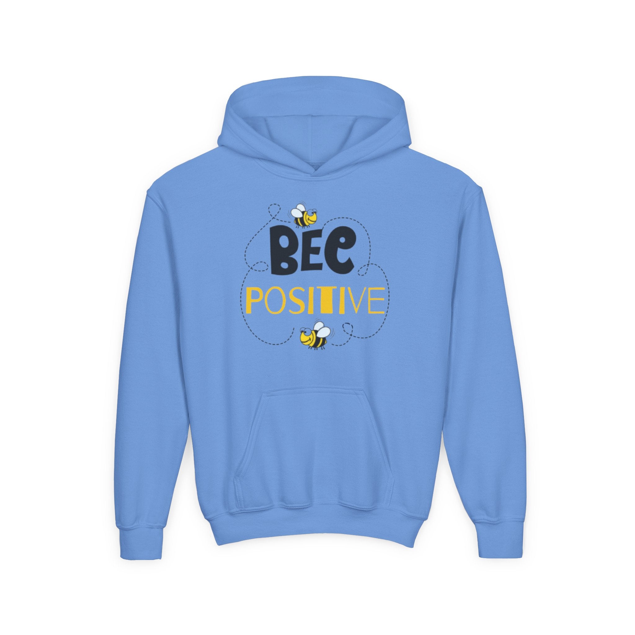 Bee Positive Youth Heavy Blend Hooded Sweatshirt
