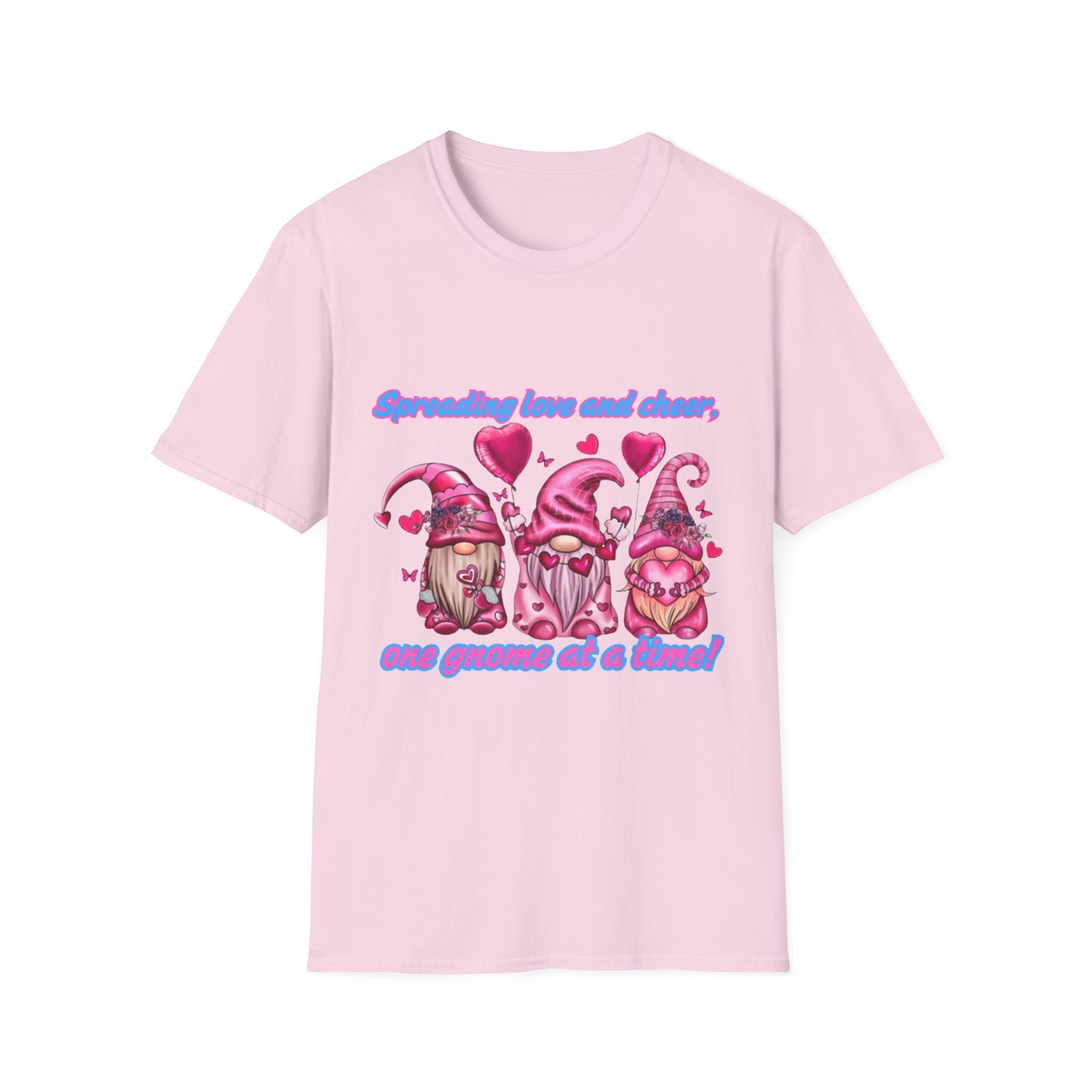 Spreading Love And Cheer One Gnome At A Time Unisex Softstyle T-Shirt