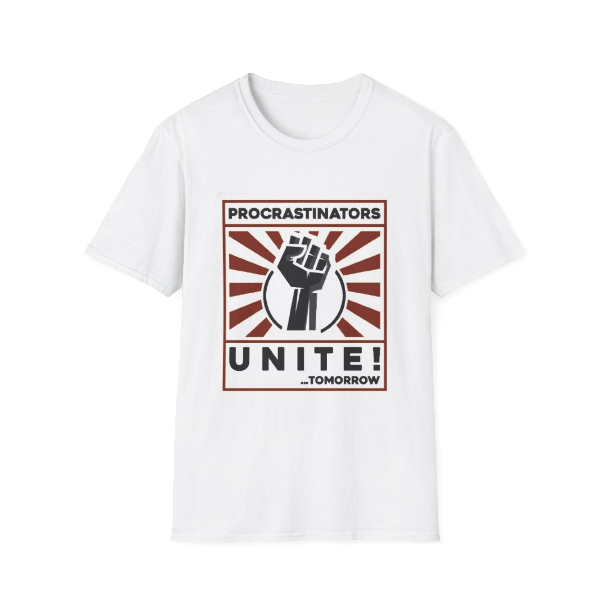 Procrastinators Unite Tomorrow Unisex Softstyle T-Shirt