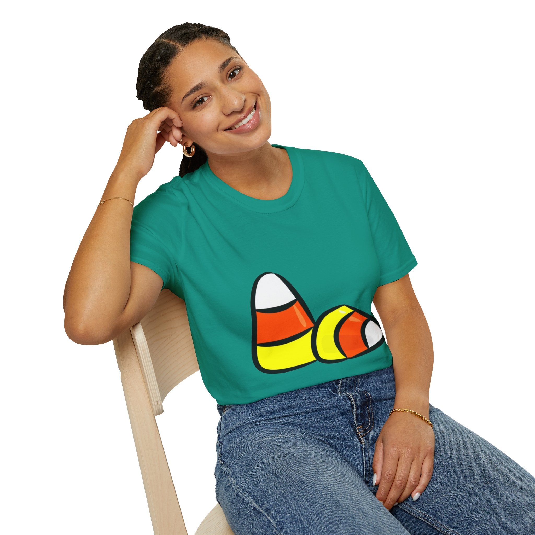 Halloween Candy Corn Unisex Softstyle T-Shirt