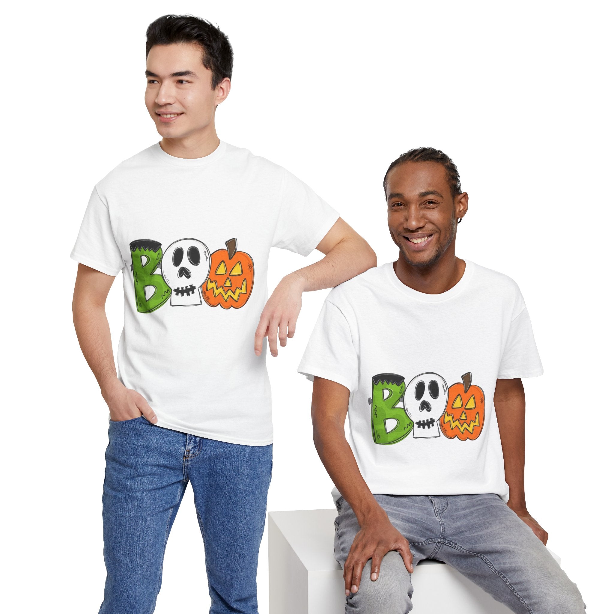 Halloween BOO Unisex Heavy Cotton T-Shirt