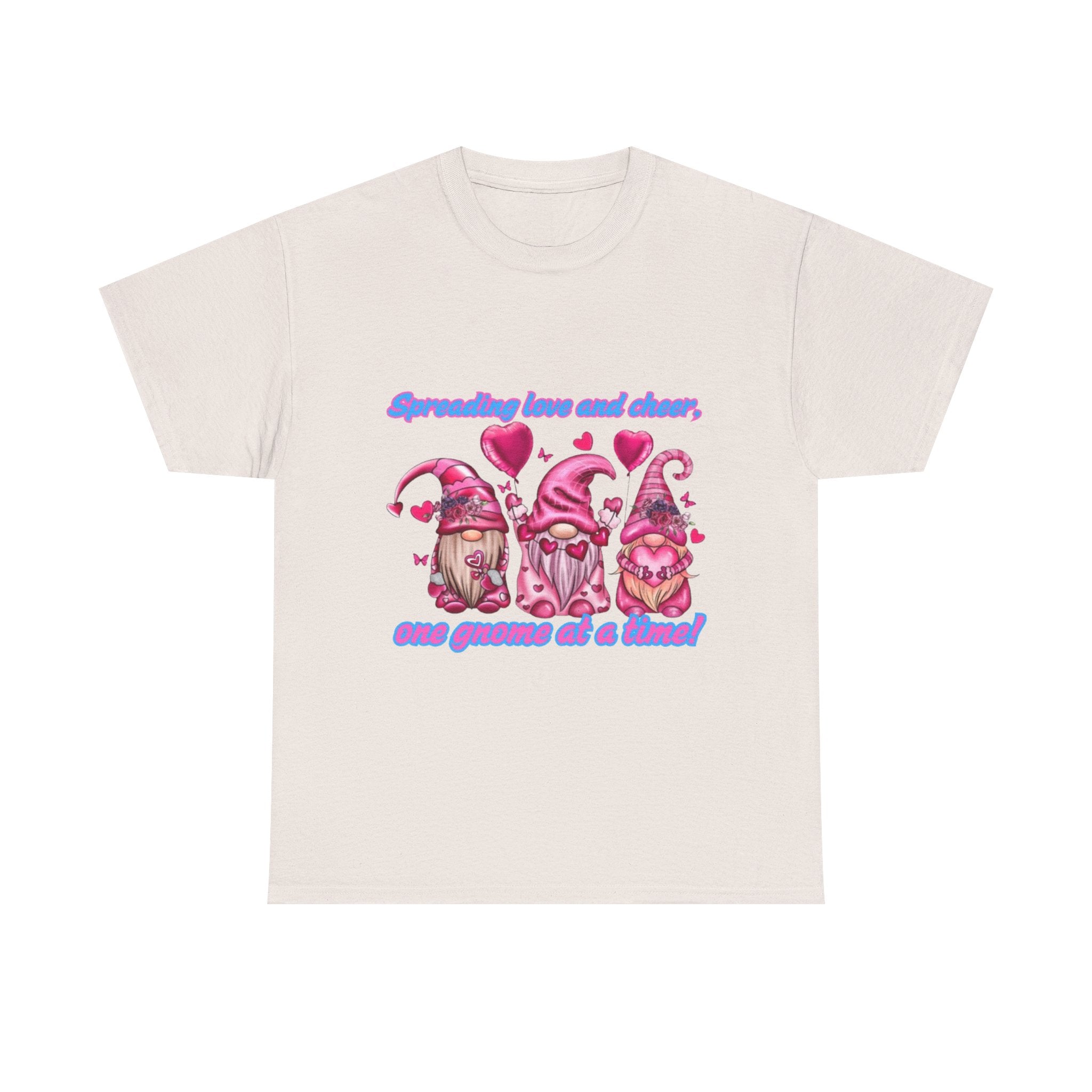 Spreading Love And Cheer, One Gnome At A Time Unisex Heavy Cotton T-Shirt