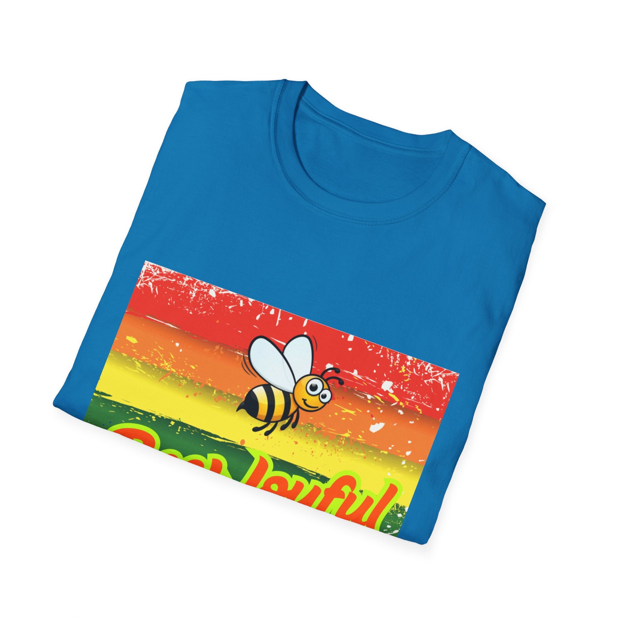 Bee Joyful Rainbow Unisex Softstyle T-Shirt