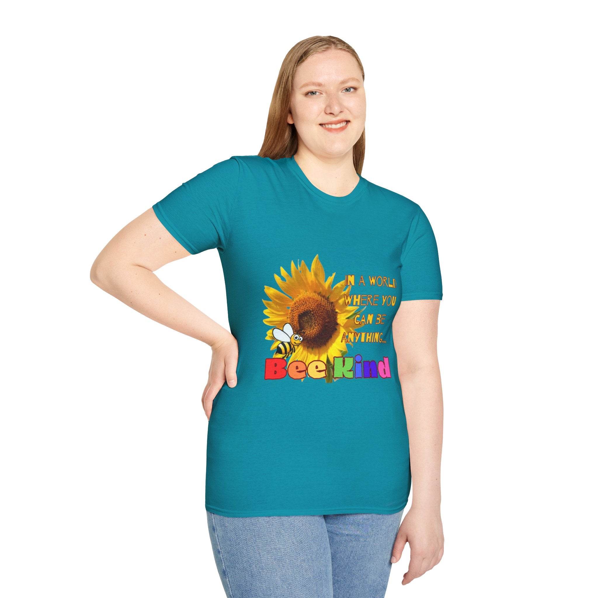 Bee Kind Sunflower Unisex Softstyle T-Shirt