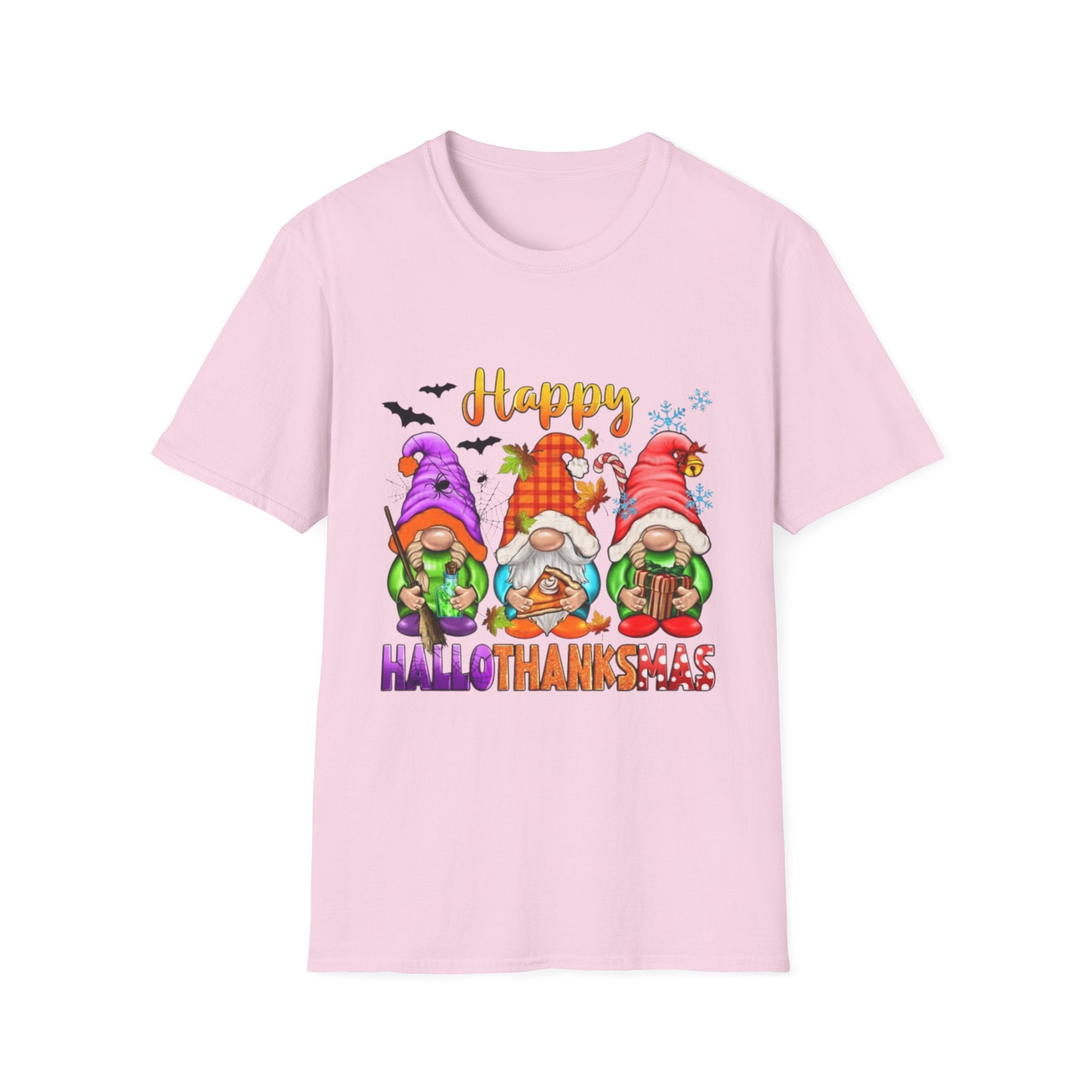 Happy Hallothanksmas Gnome Unisex Softstyle T-Shirt
