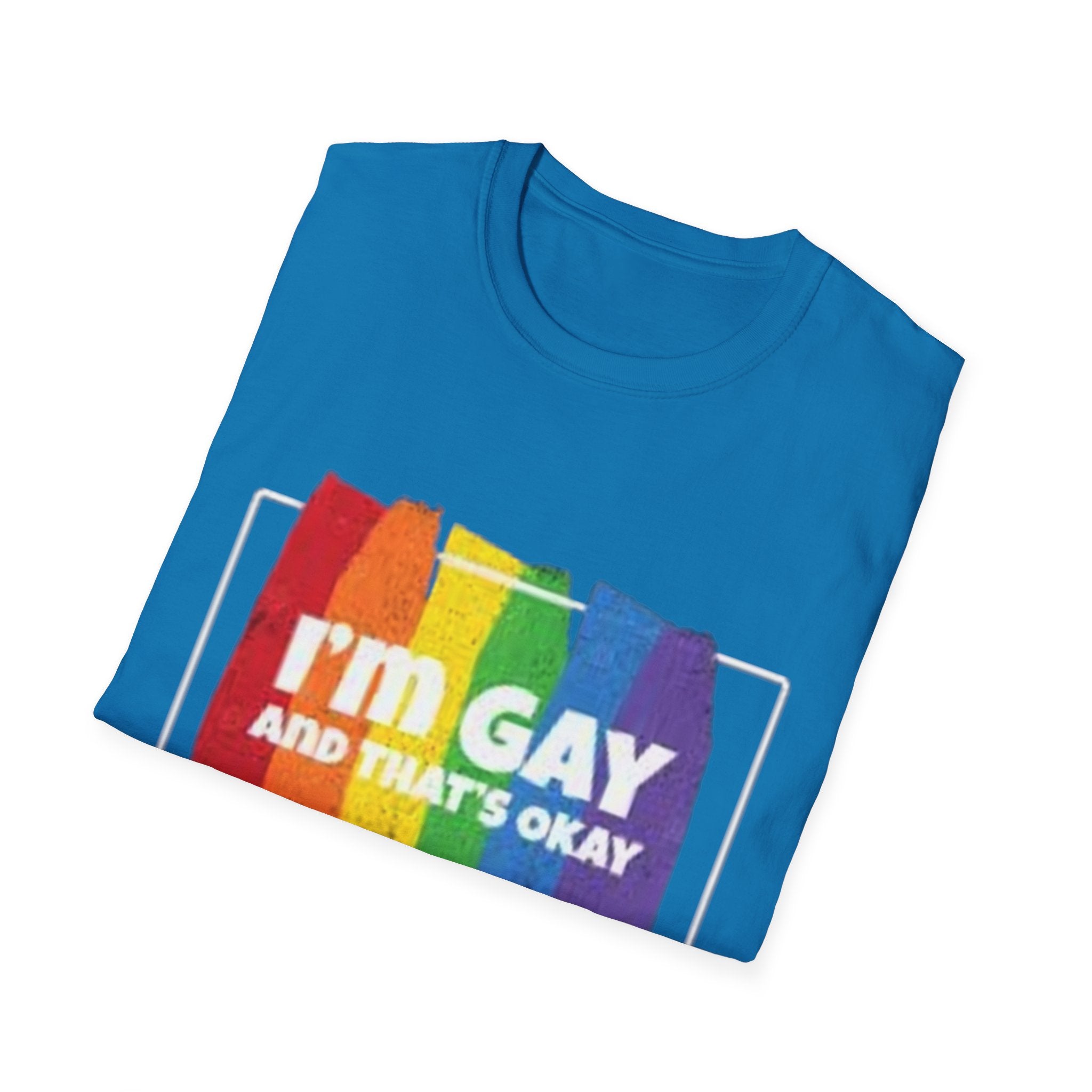 I'm GAY And That's Okay Unisex Softstyle T-Shirt