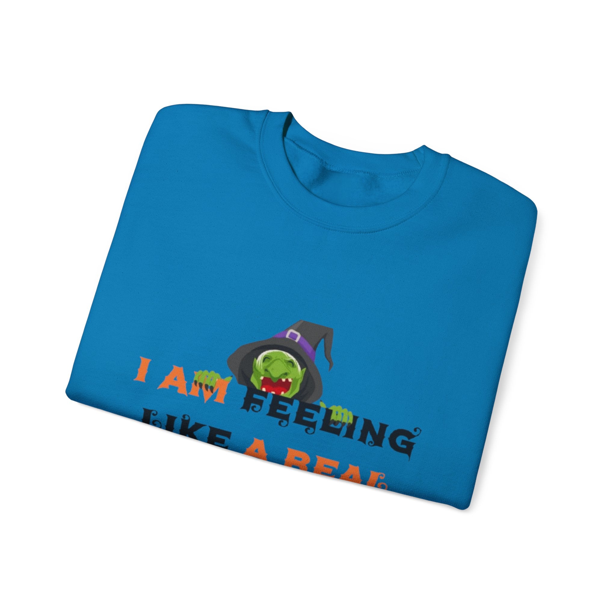 I Am Feeling Like A Real Witch Today Unisex Heavy Blend™ Crewneck Sweatshirt