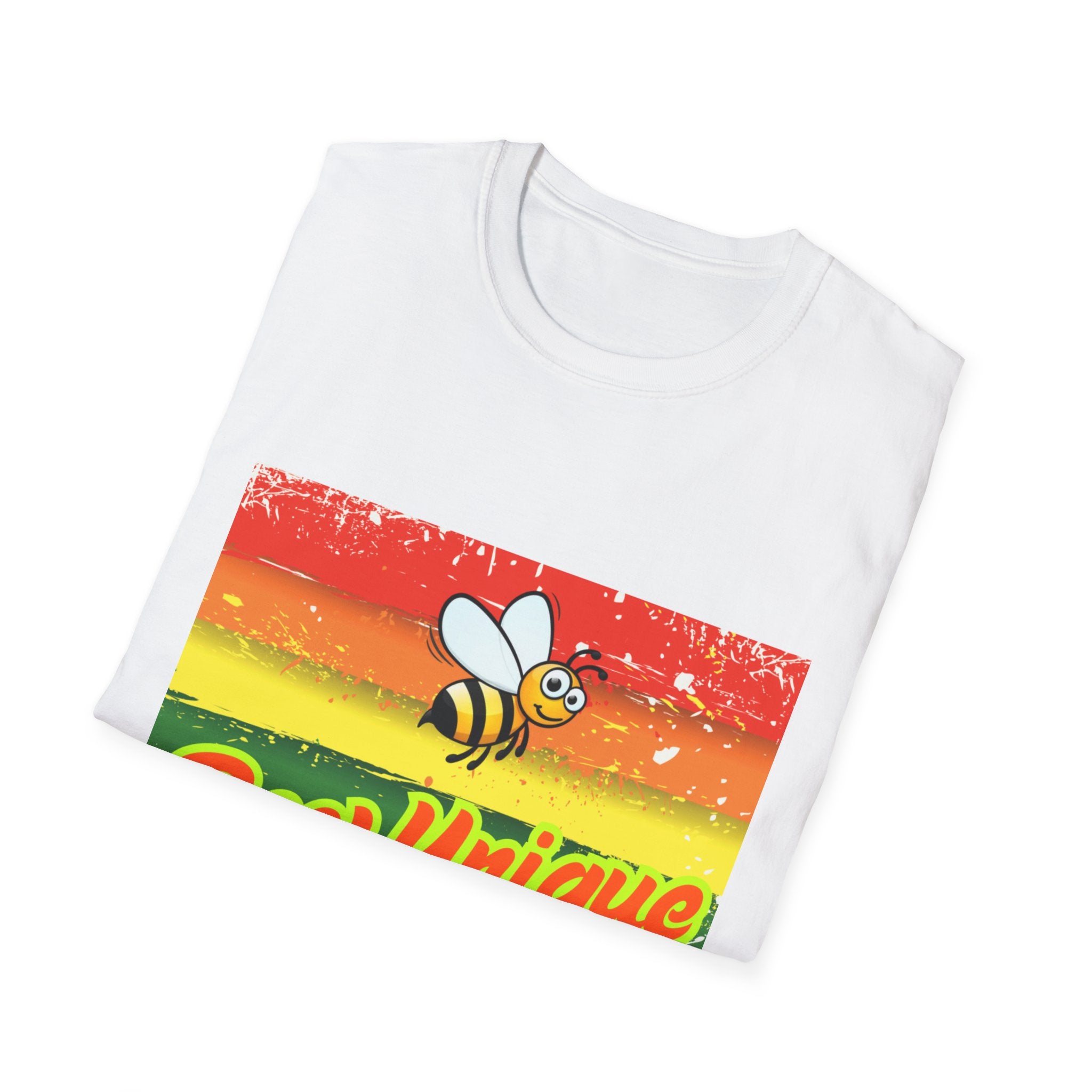 Bee Unique Rainbow Unisex Softstyle T-Shirt