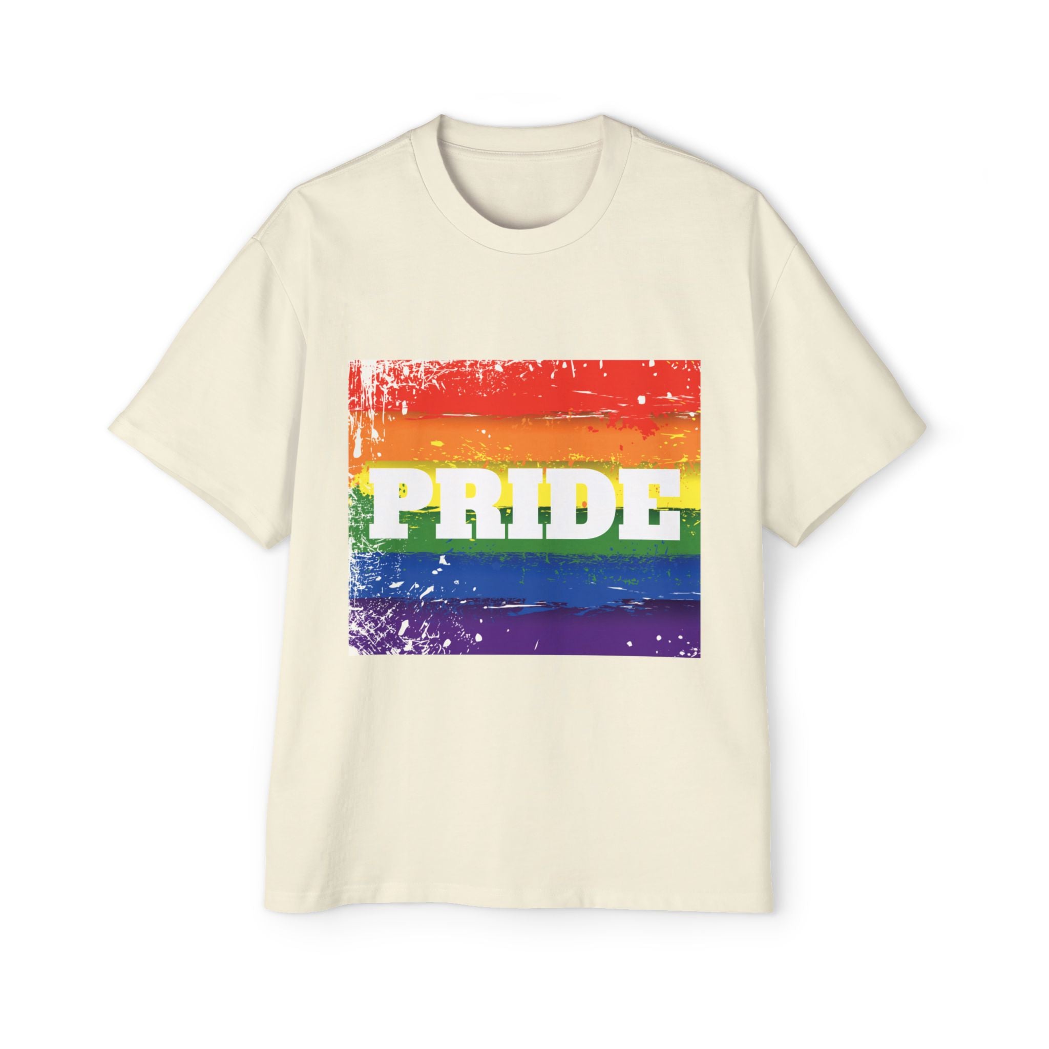Pride Rainbow Heavy Oversized Unisex T-Shirt