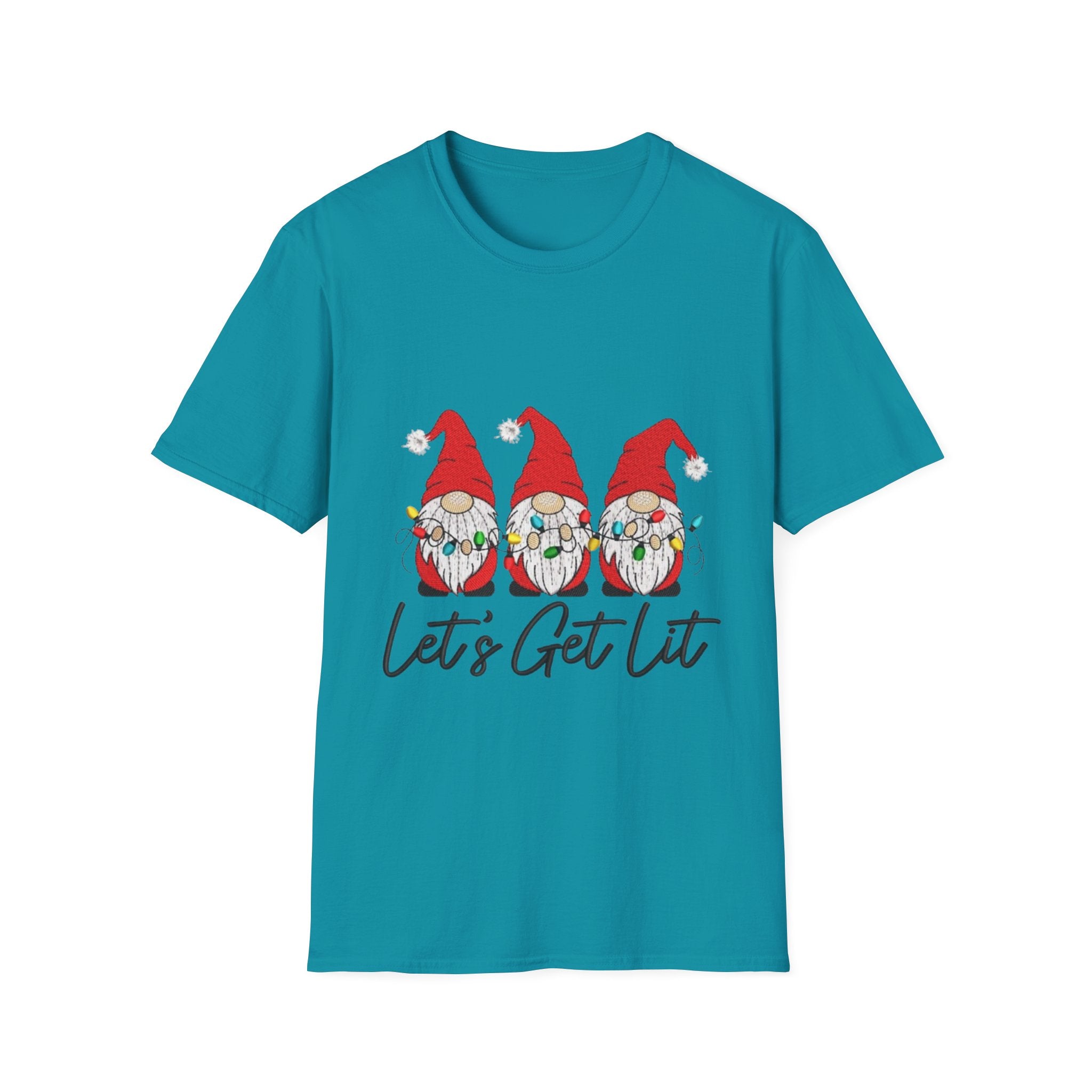 Let's Get Lit Gnome Unisex Softstyle T-Shirt