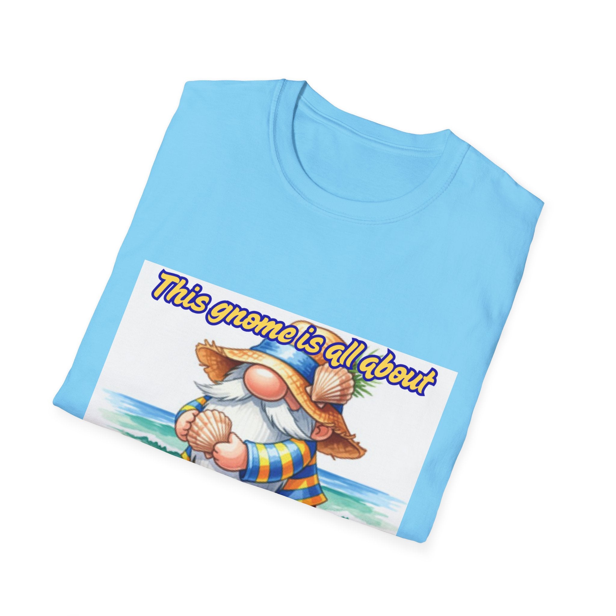 This Gnome Is All About Beach Life! Unisex Softstyle T-Shirt