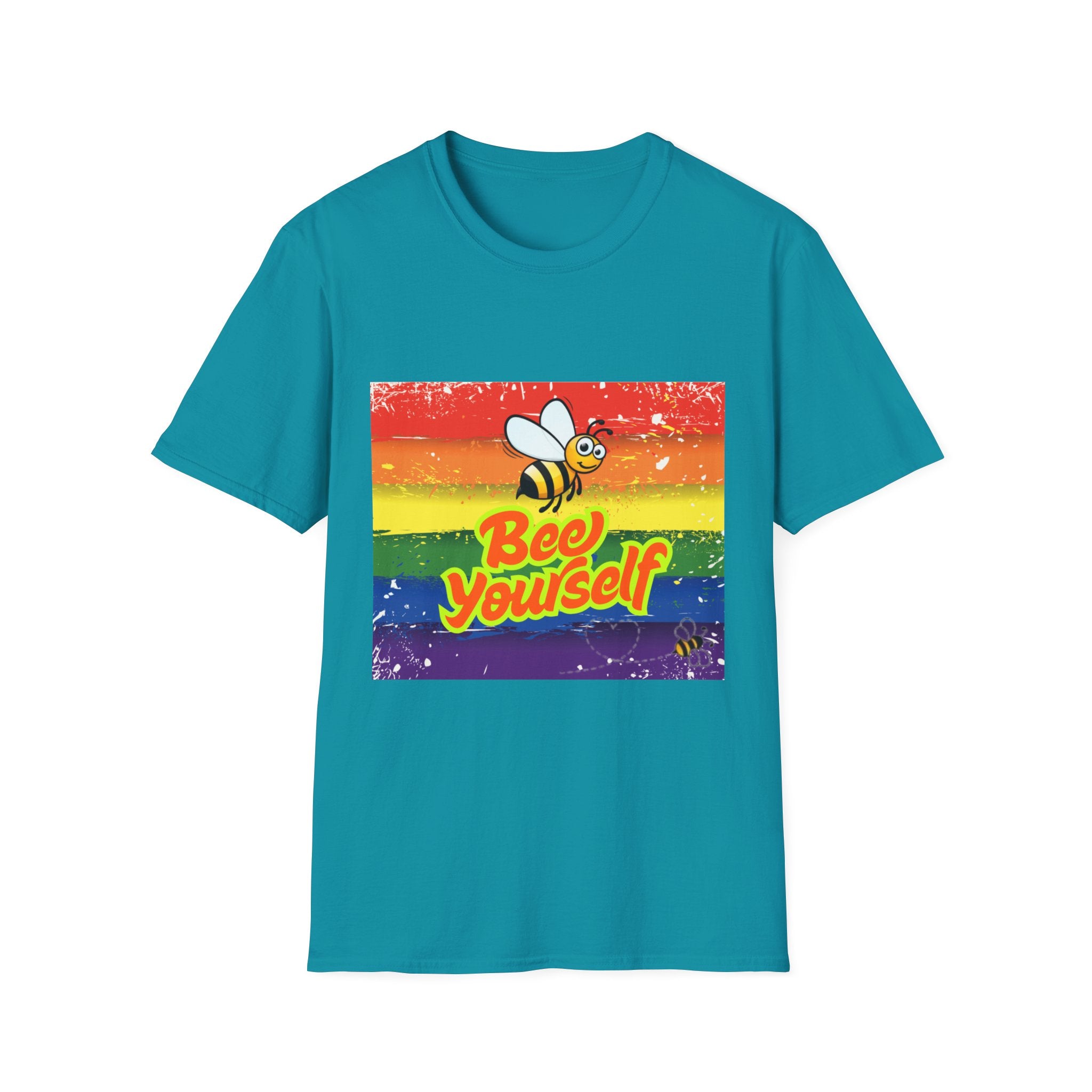 Bee Yourself Rainbow Unisex Softstyle T-Shirt