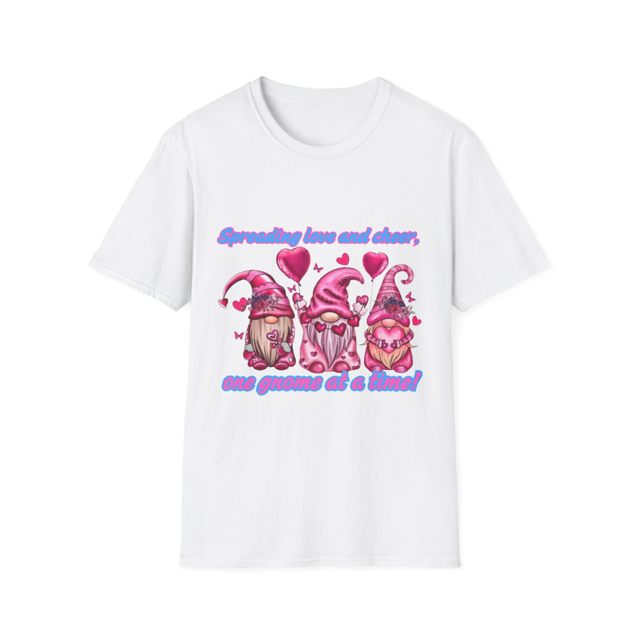 Spreading Love And Cheer One Gnome At A Time Unisex Softstyle T-Shirt