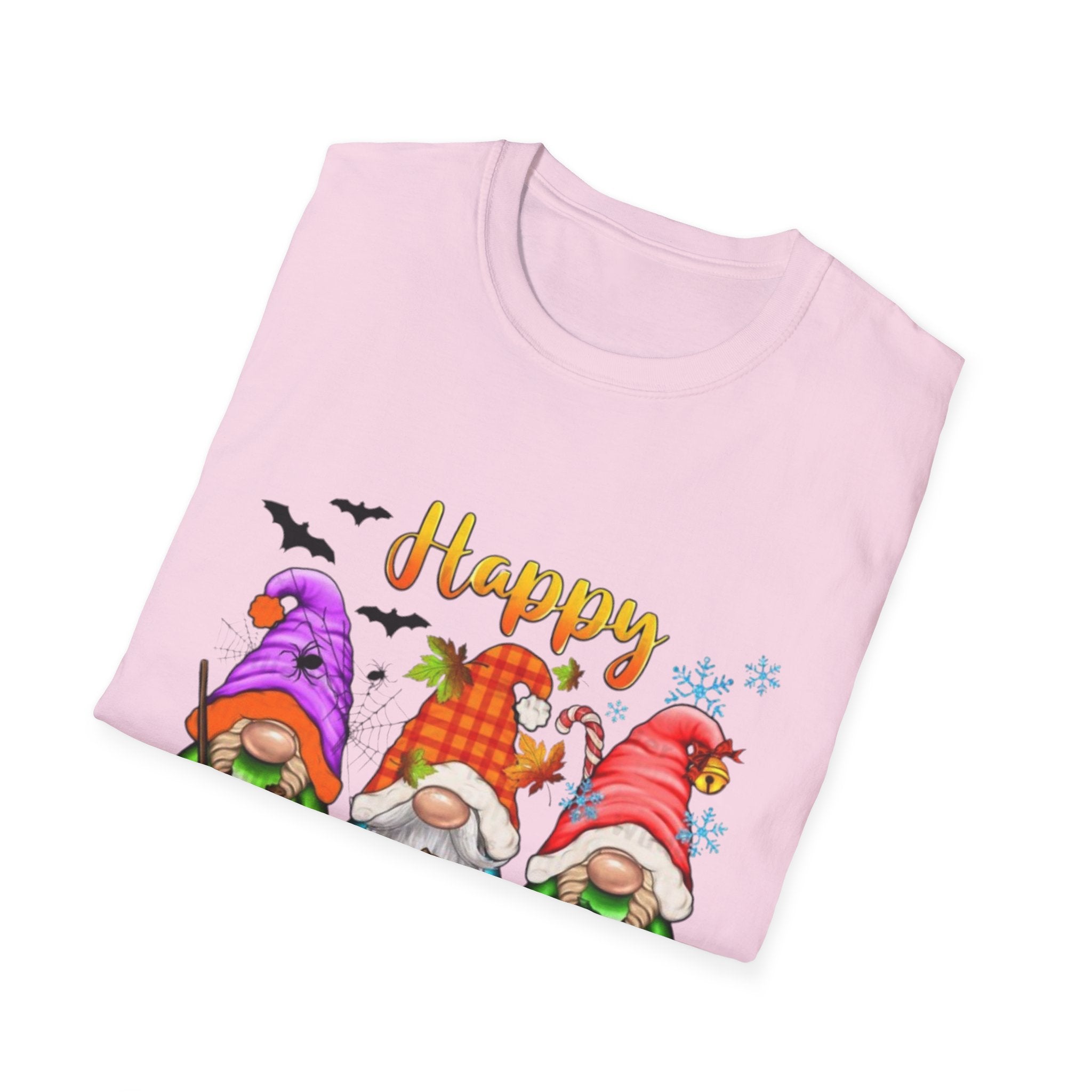 Happy Hallothanksmas Gnome Unisex Softstyle T-Shirt