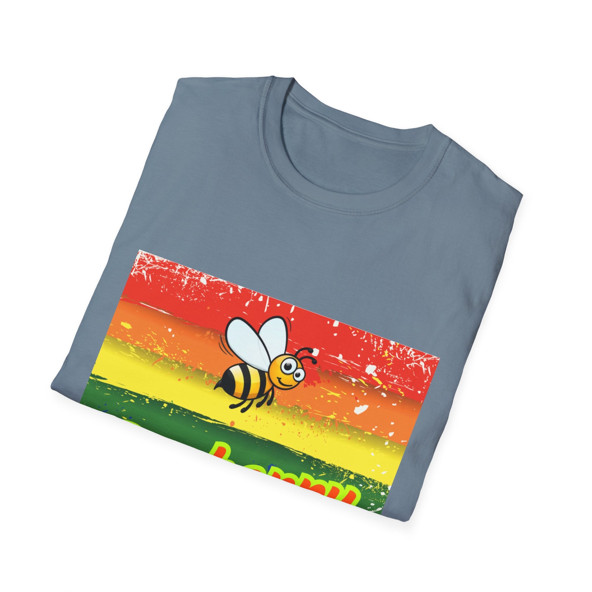 Bee Happy Unisex Softstyle T-Shirt
