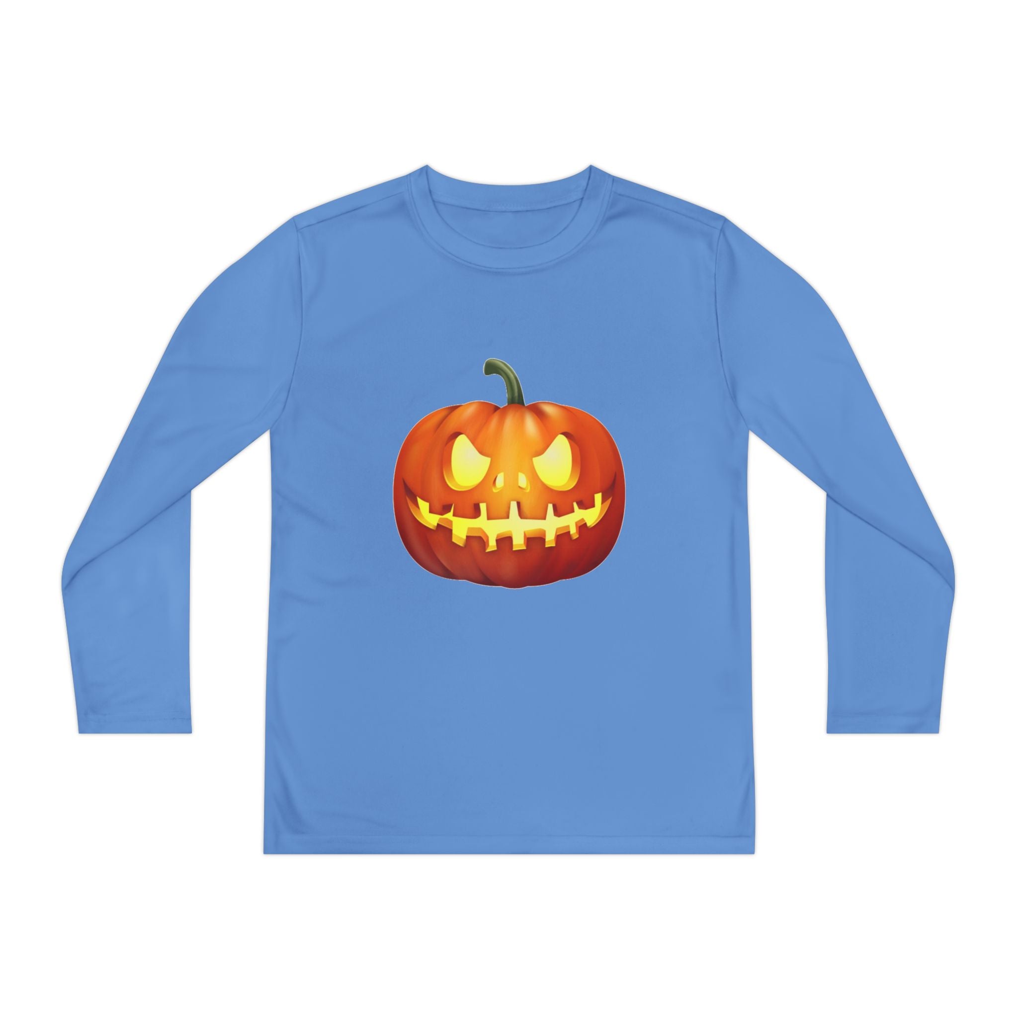 Halloween Pumpkin Youth Long Sleeve Competitor T-Shirt