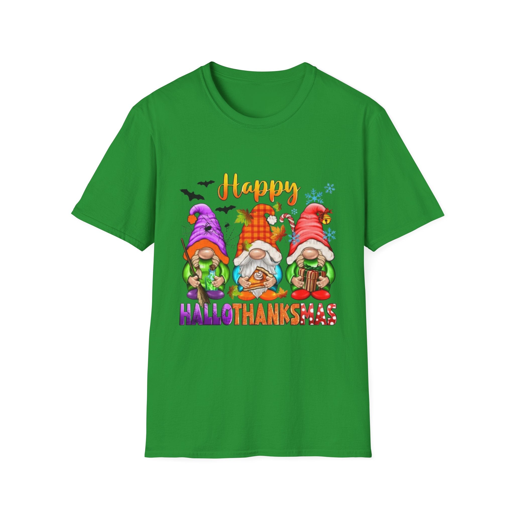 Happy Hallothanksmas Gnome Unisex Softstyle T-Shirt