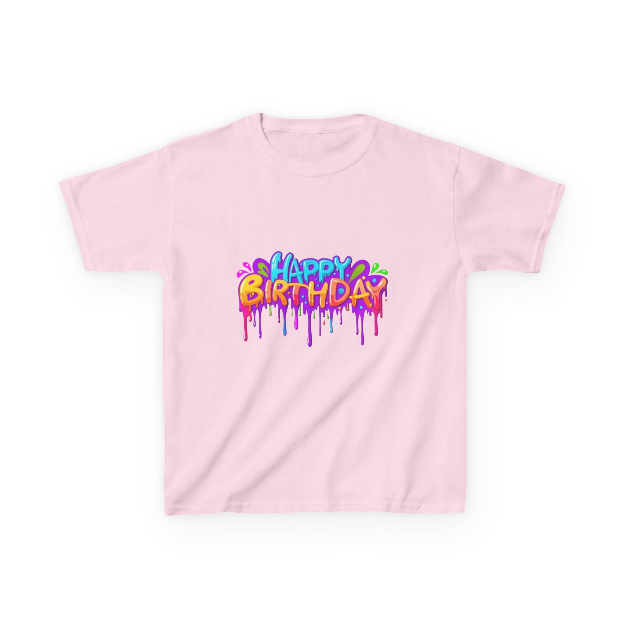 Happy Birthday Kids Heavy Cotton™ Short Sleeve T-Shirt Personalize It!