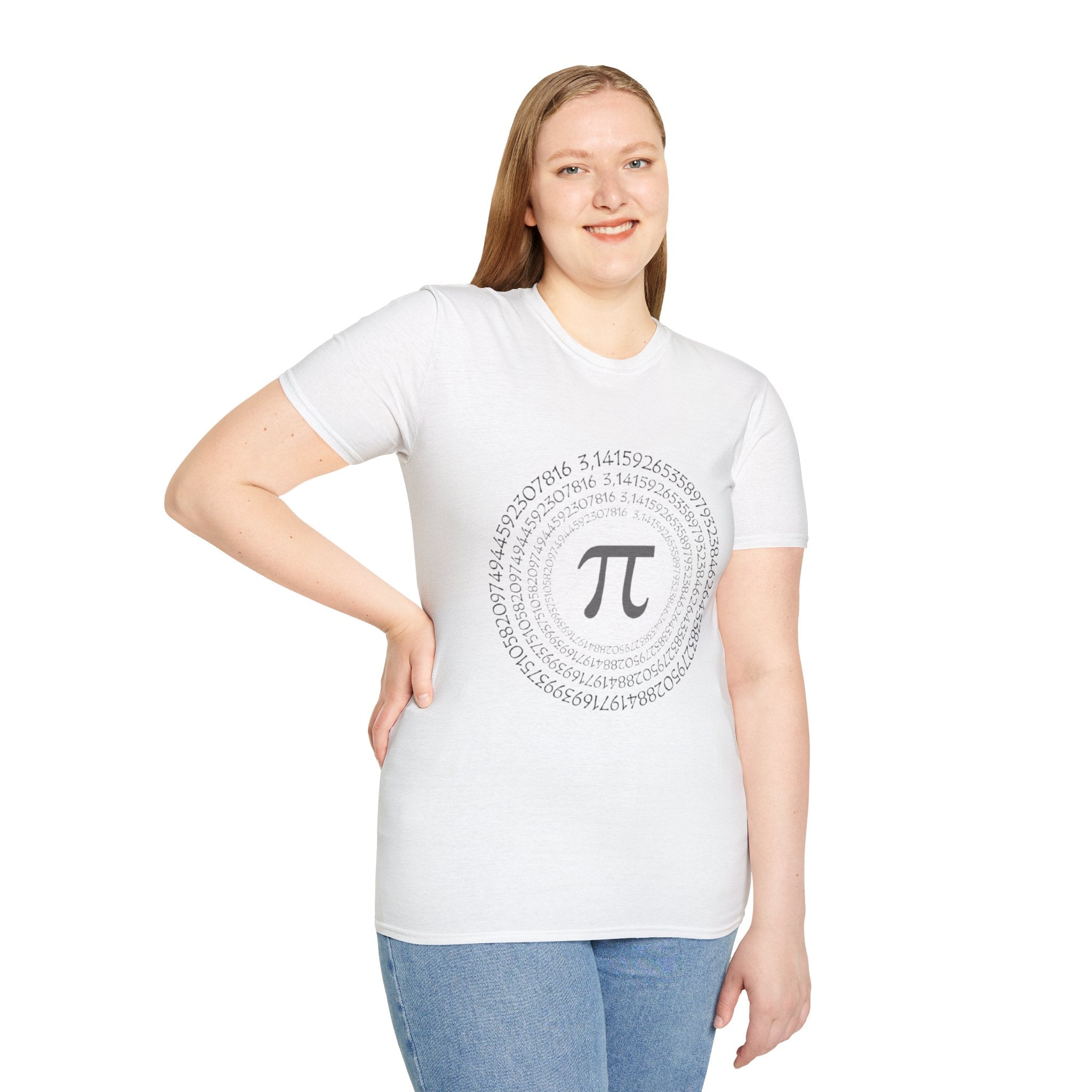 Pi Day Themed Unisex Softstyle T-Shirt