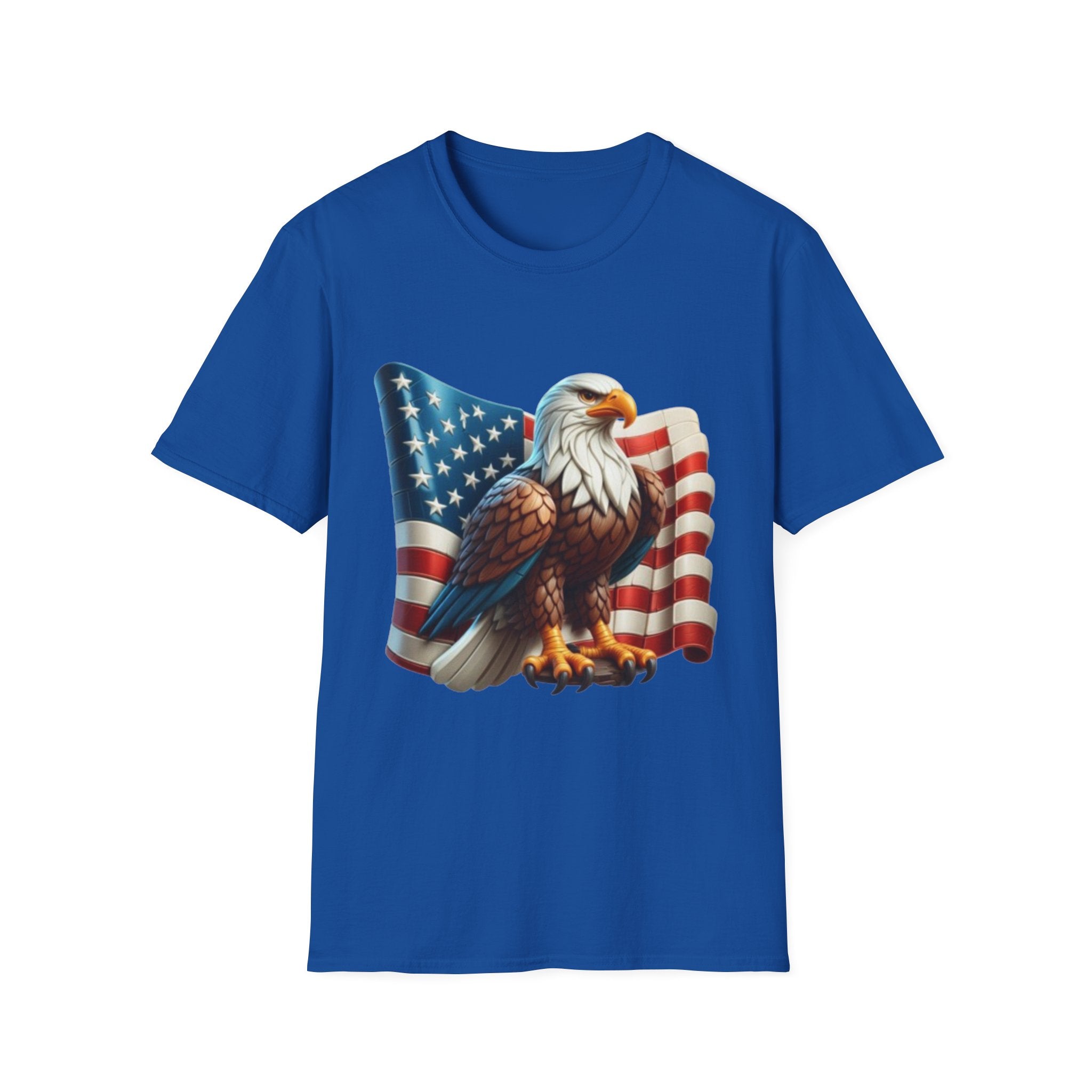 Patriotic Eagle Unisex Softstyle T-Shirt