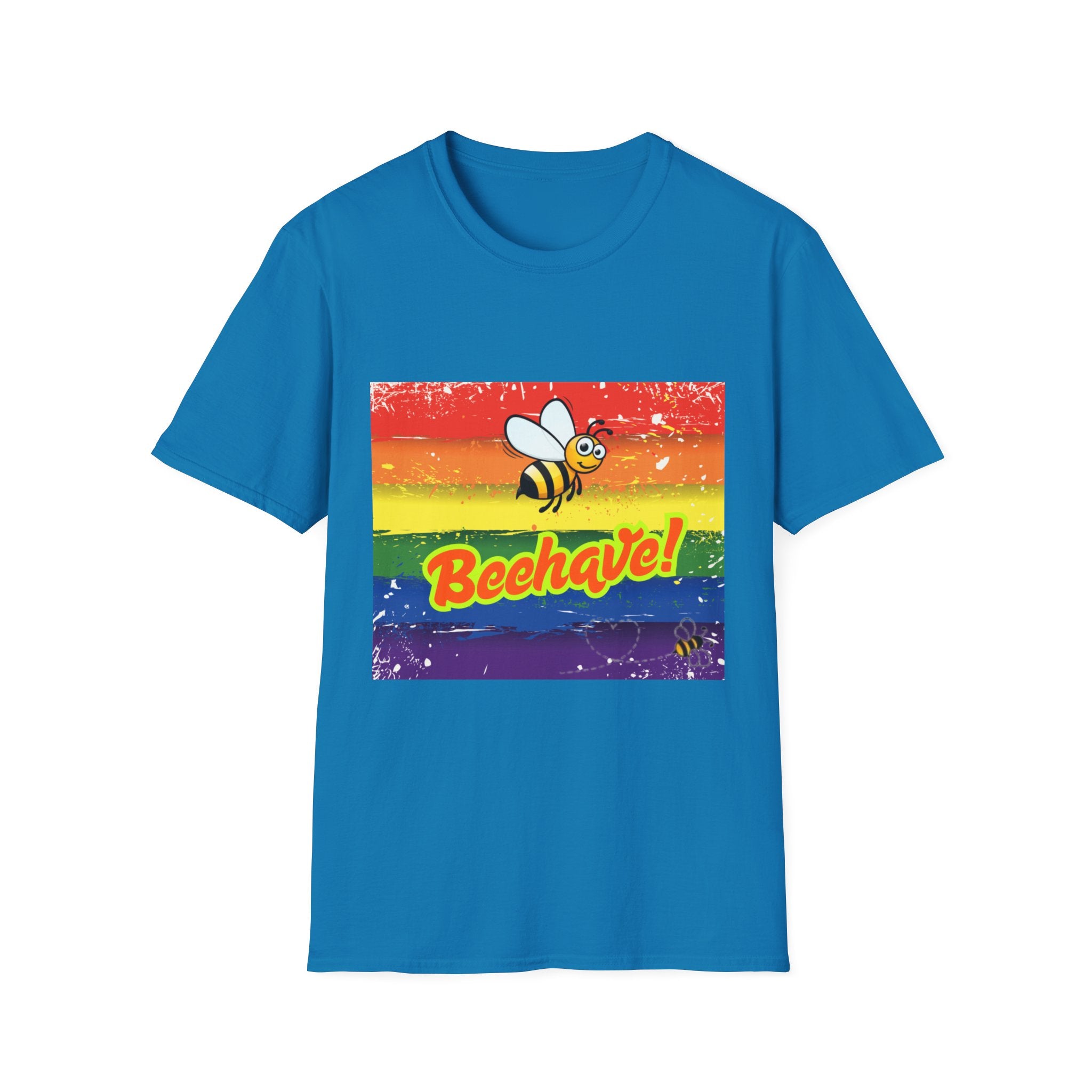 Beehave Rainbow Unisex Softstyle T-Shirt