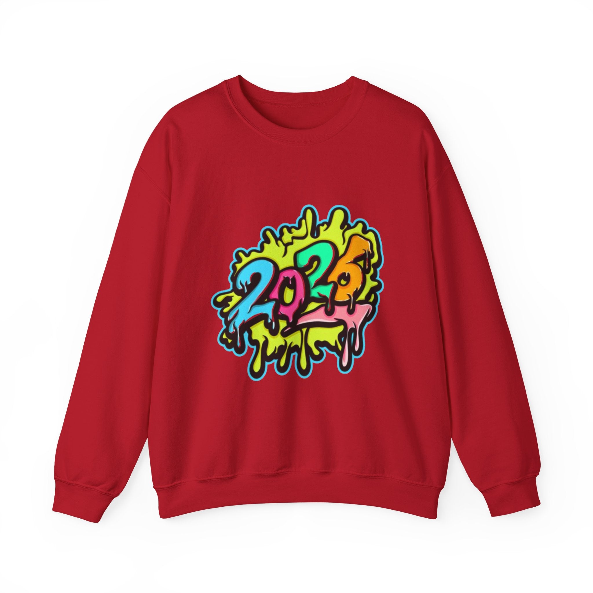 2026 Colorful Drip Design Unisex Sweatshirt