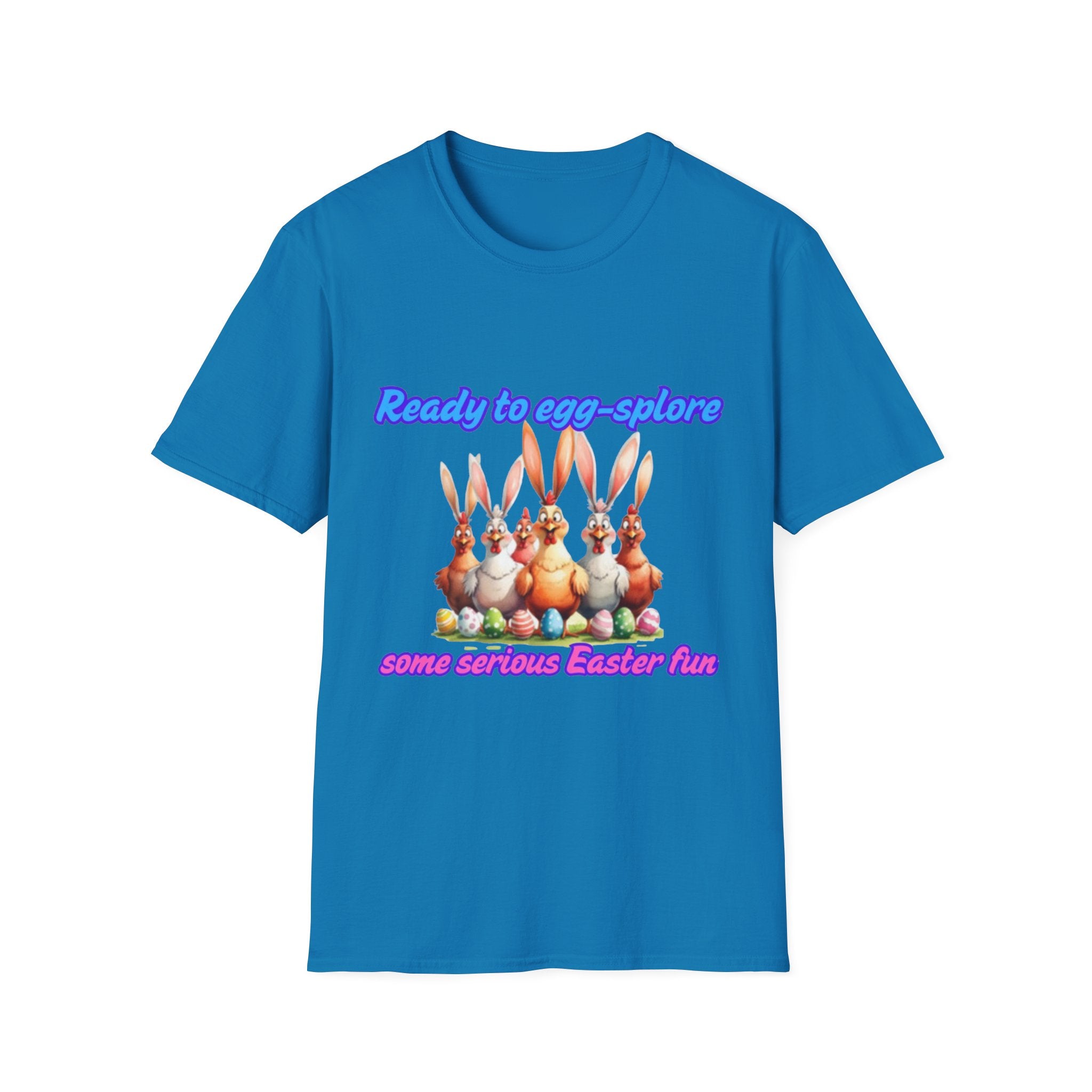 Ready To Egg-splore Some Serious Easter Fun Unisex Softstyle T-Shirt