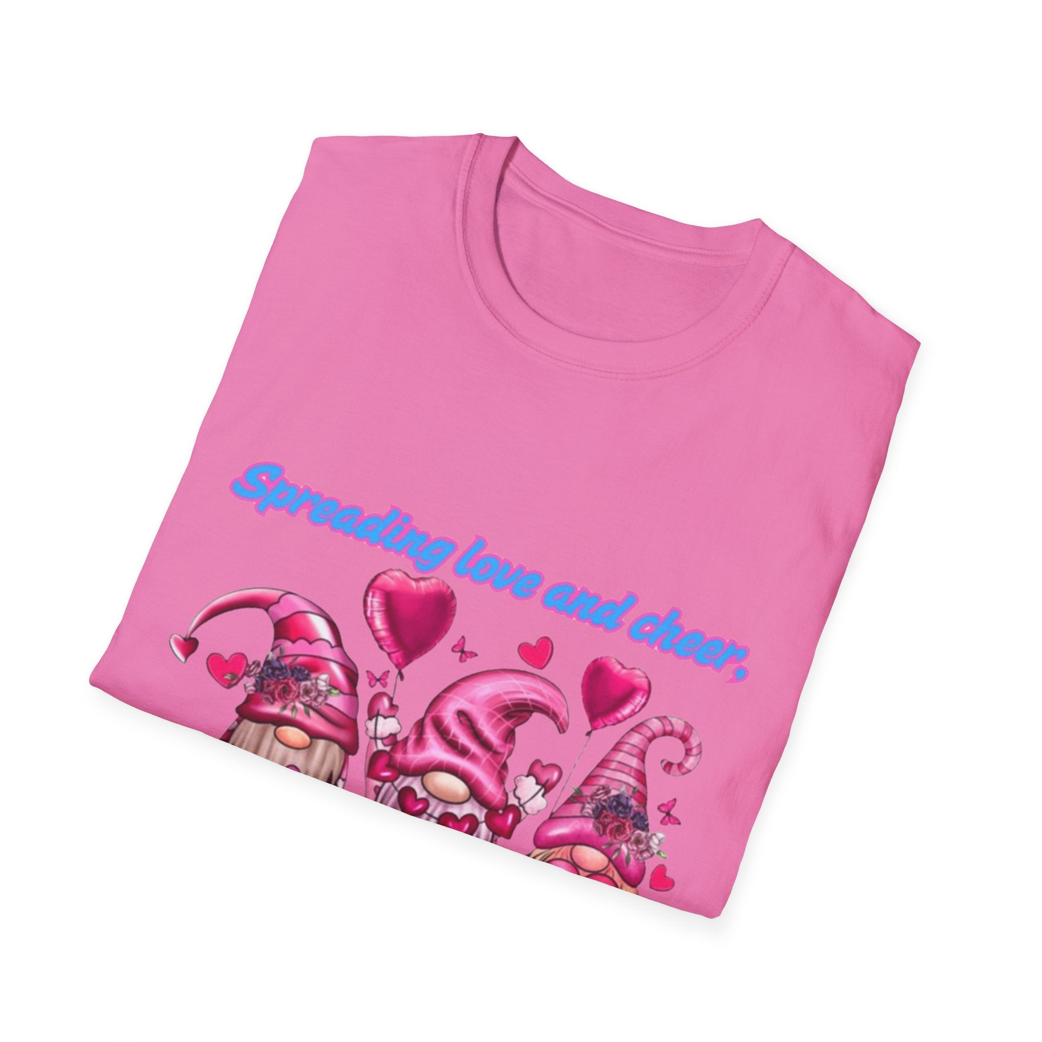 Spreading Love And Cheer One Gnome At A Time Unisex Softstyle T-Shirt