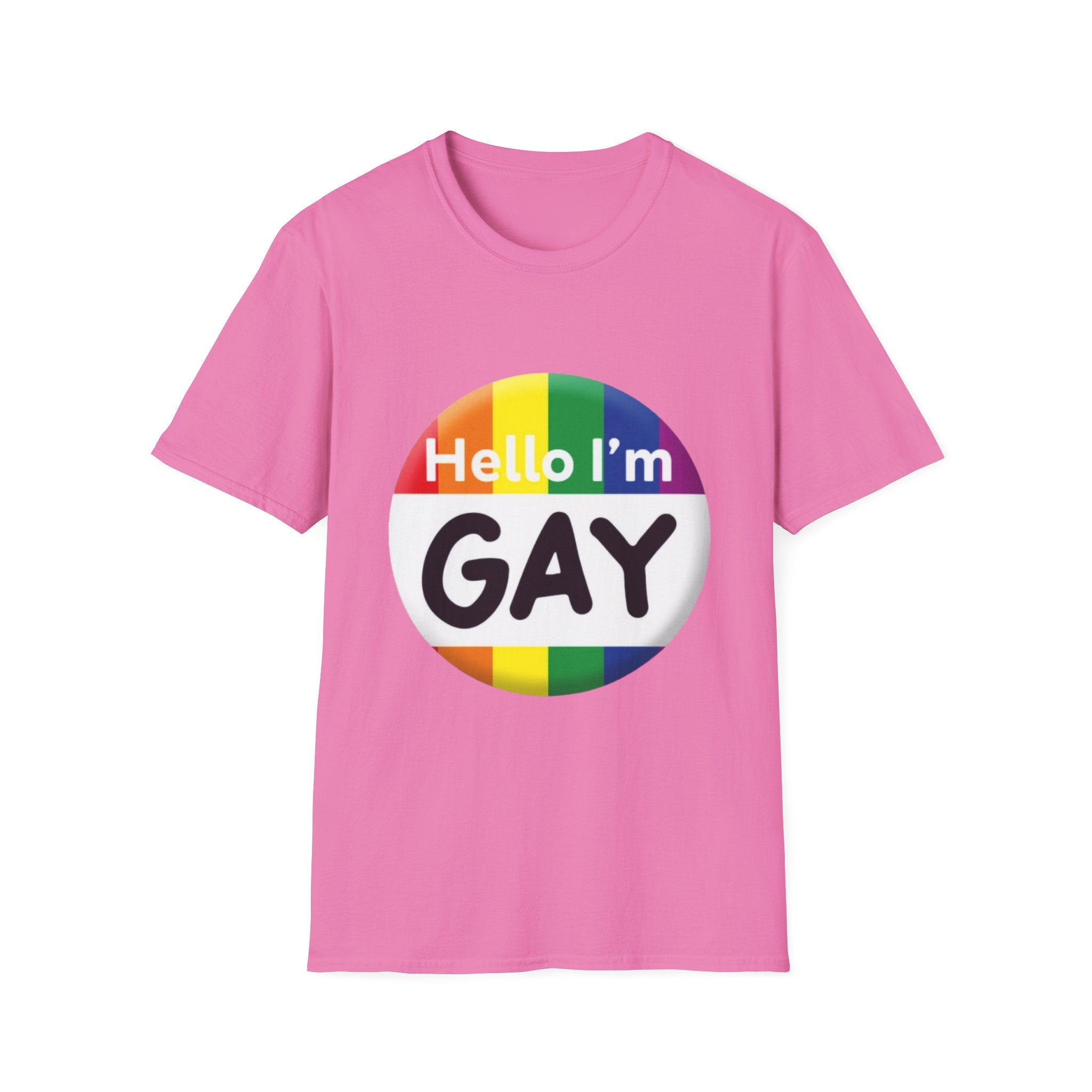 Hello I'm Gay Unisex Softstyle T-Shirt