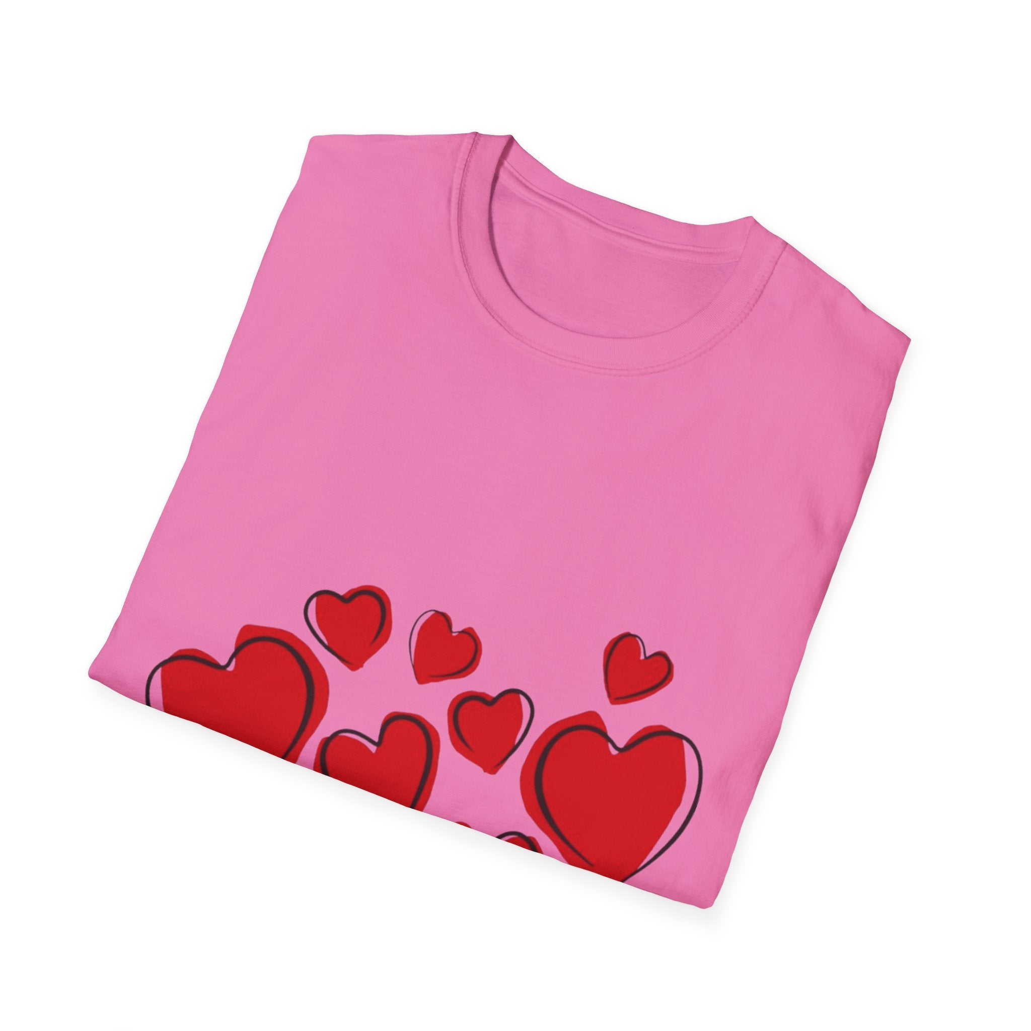 Valentine's Day Hearts Unisex Softstyle T-Shirt