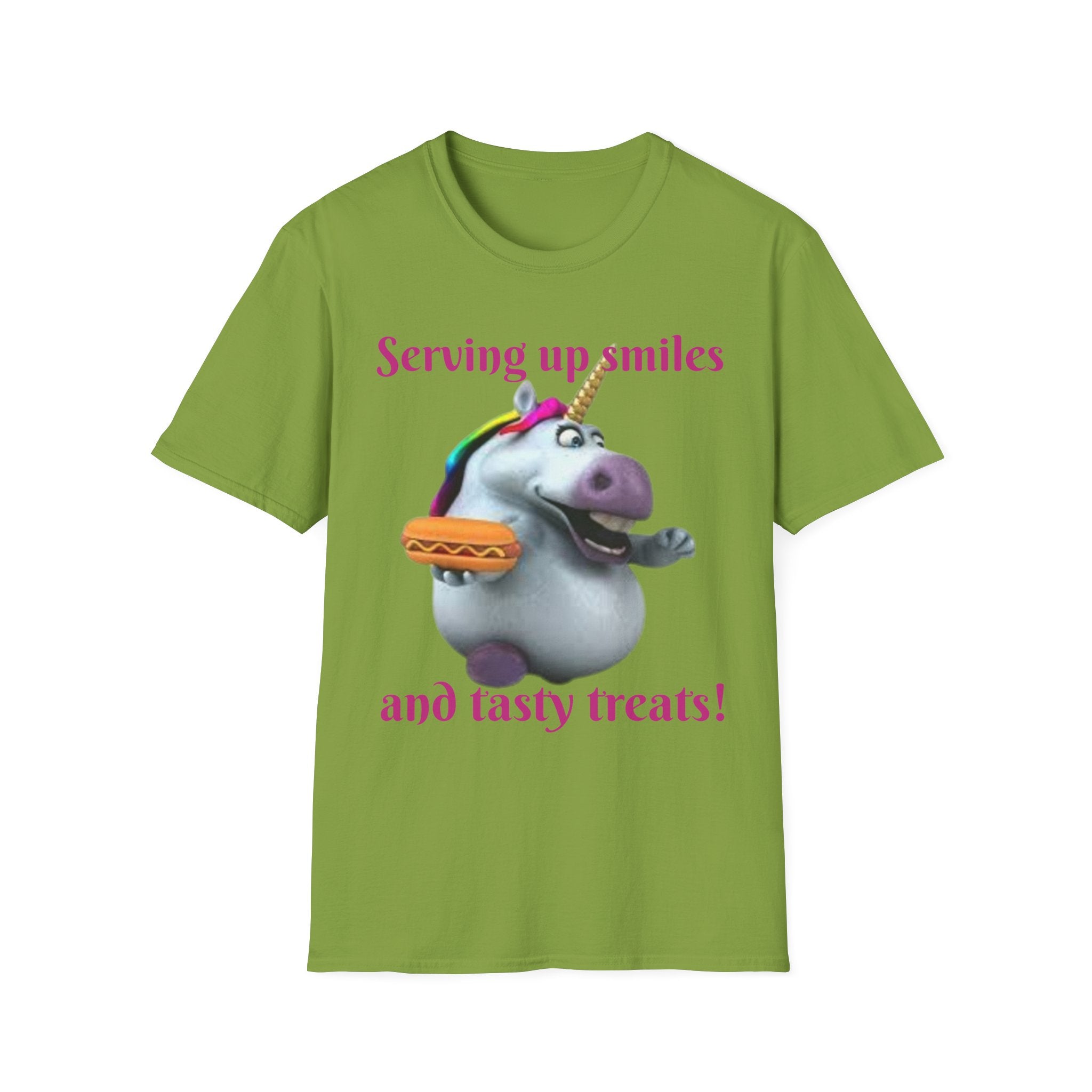 Serving Up Smiles And Tasty Treats Unicorn Unisex Softstyle T-Shirt